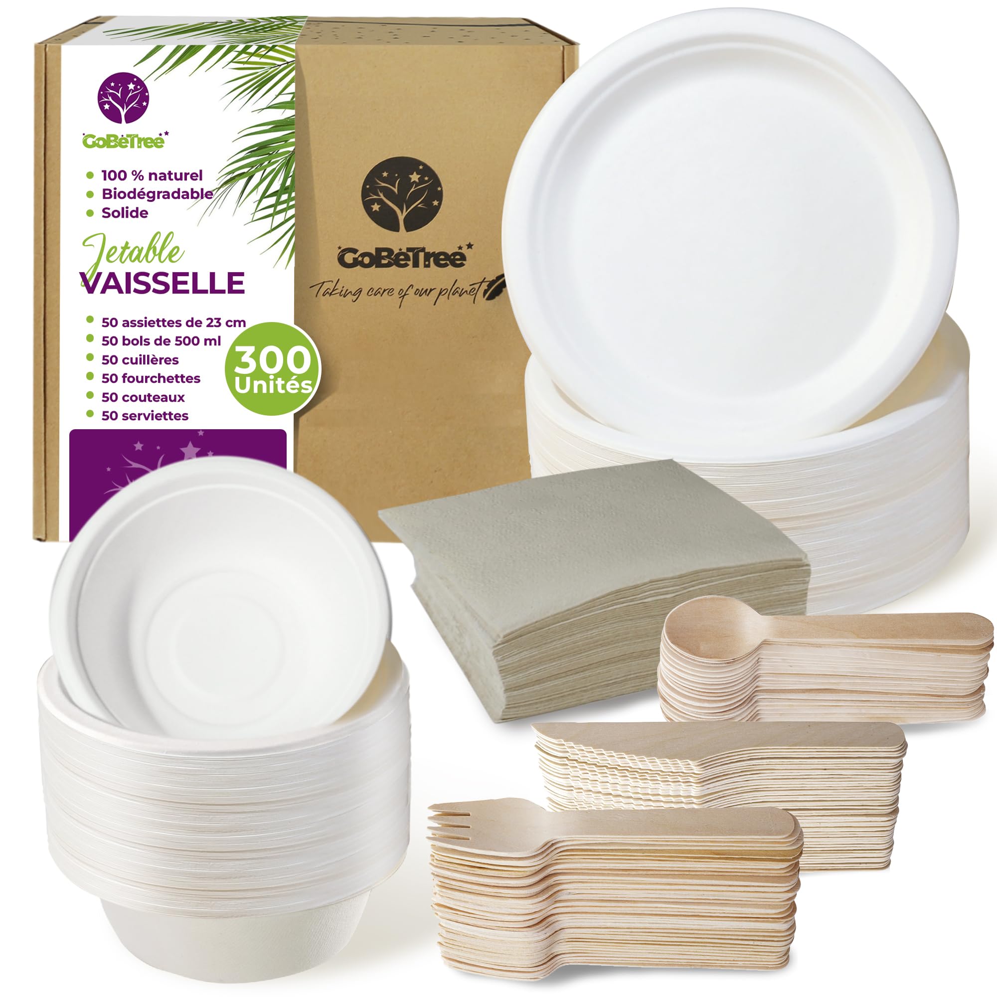 Bols Compostables En Fibre De Canne à Sucre - Lot De 50 - Capacité 40 Cl - Pour Plats Chauds Et Froids - 9