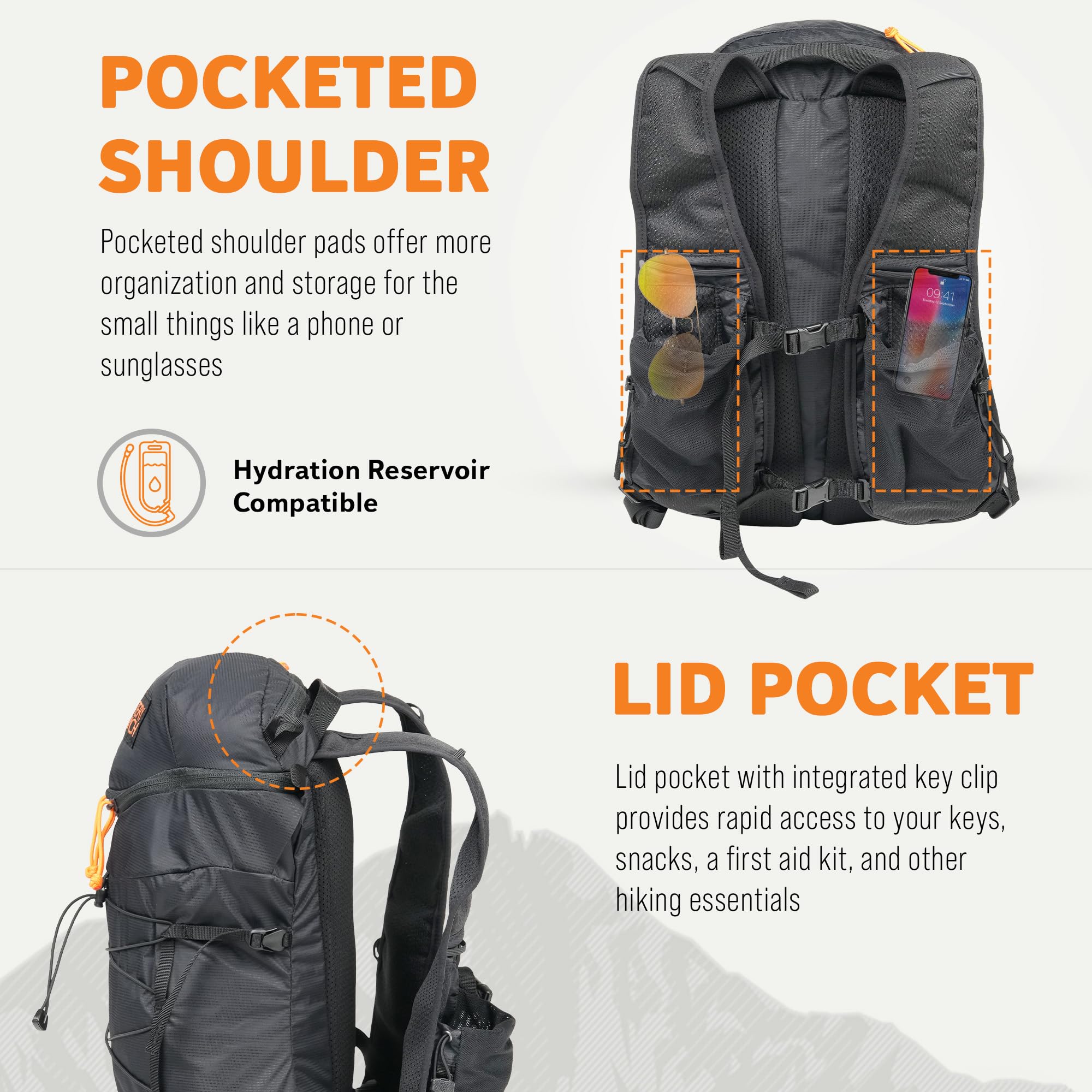 Mystery Ranch Gallagator 10 Rucksack – 10 Liter, Unisex, Handgepäck-tauglich, Mit Brustgurt & Trinkblasen-Kompatibilität