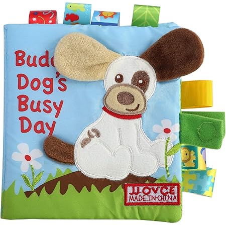 Amazon Nosii 赤ちゃん 幼児 布絵本 おでかけ布えほん 指遊び 動物 視覚認識 知育玩具 脳 トレーニング 人気 べビー用おもちゃ 出産祝い 子犬 布のおもちゃ おもちゃ