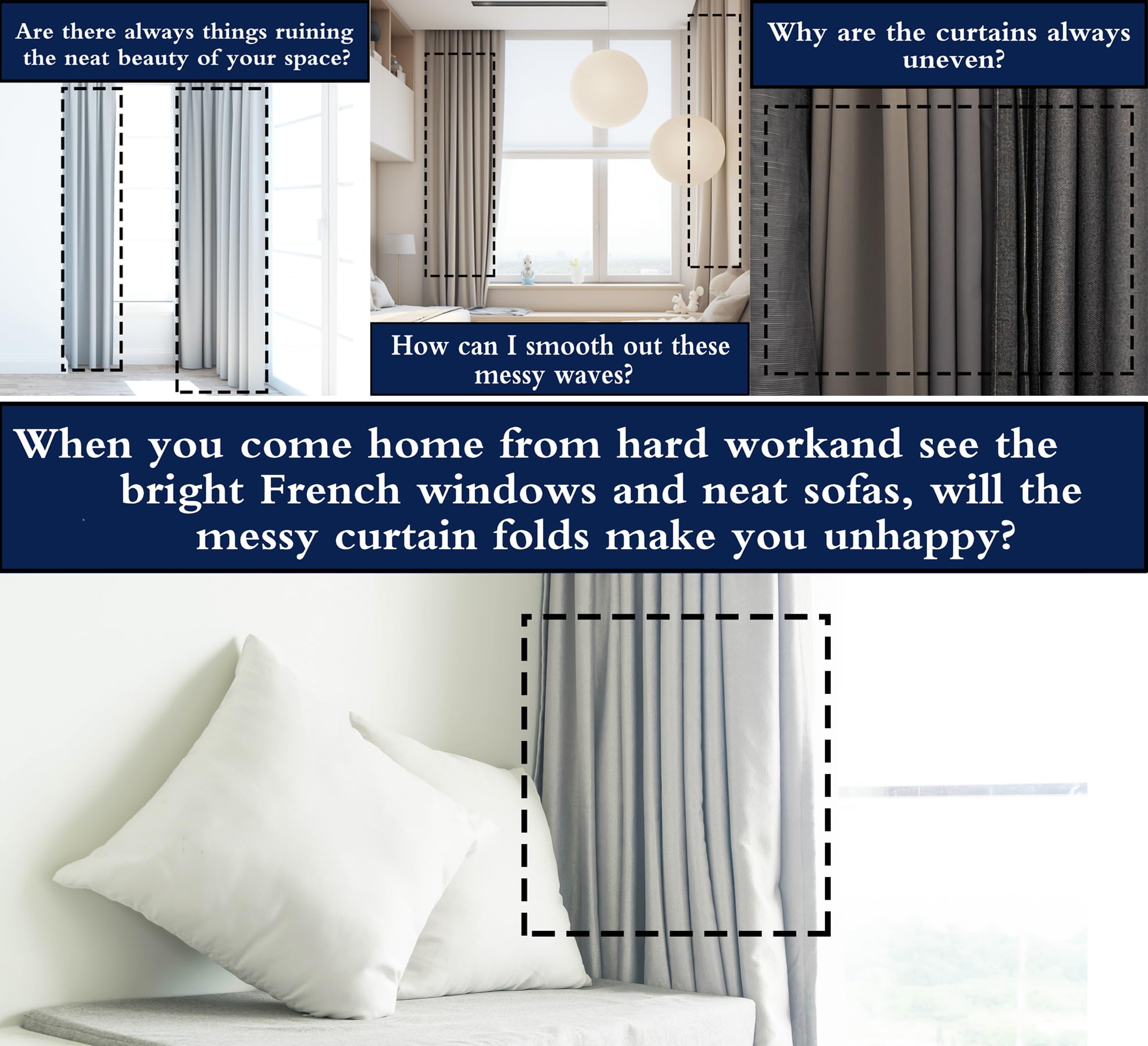 Curtain Spacers - Volume & Sag Prevention -3 Curtain Spacers - Volume & Sag Prevention -3