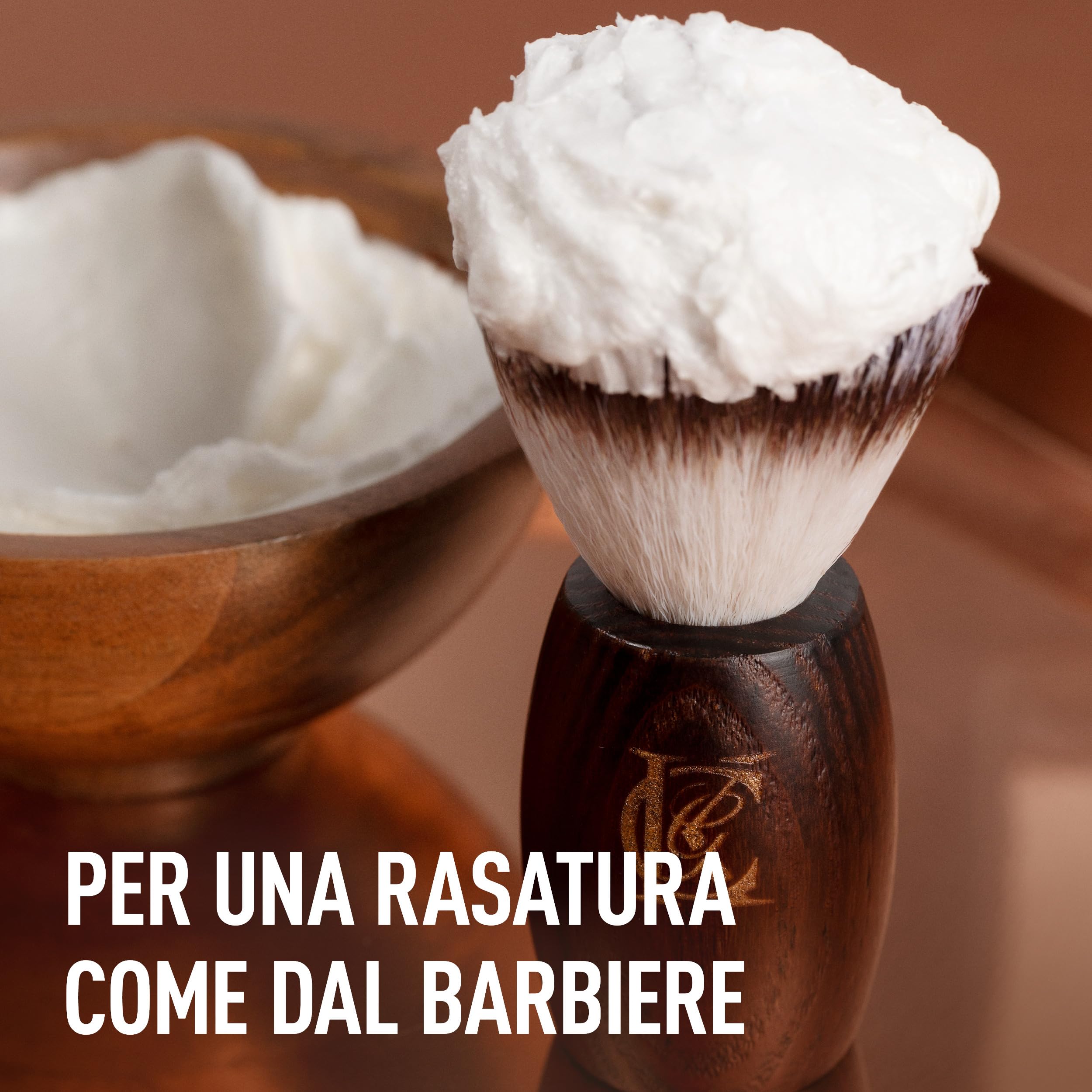 King C. Gillette Pennello da Barba, Cura della Barba, con Fibre Morbide e Manico in Legno, Esperienza di Rasatura Professionale, Idea Regalo Uomo