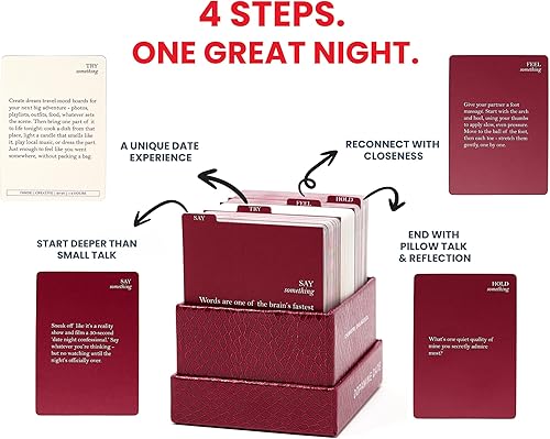 Miniatura 3 de Ideas para citas nocturnas para parejas: el juego de cartas de cita de dopamina | 180 Tarjetas, 52 Fechas con iniciadores de conversación,