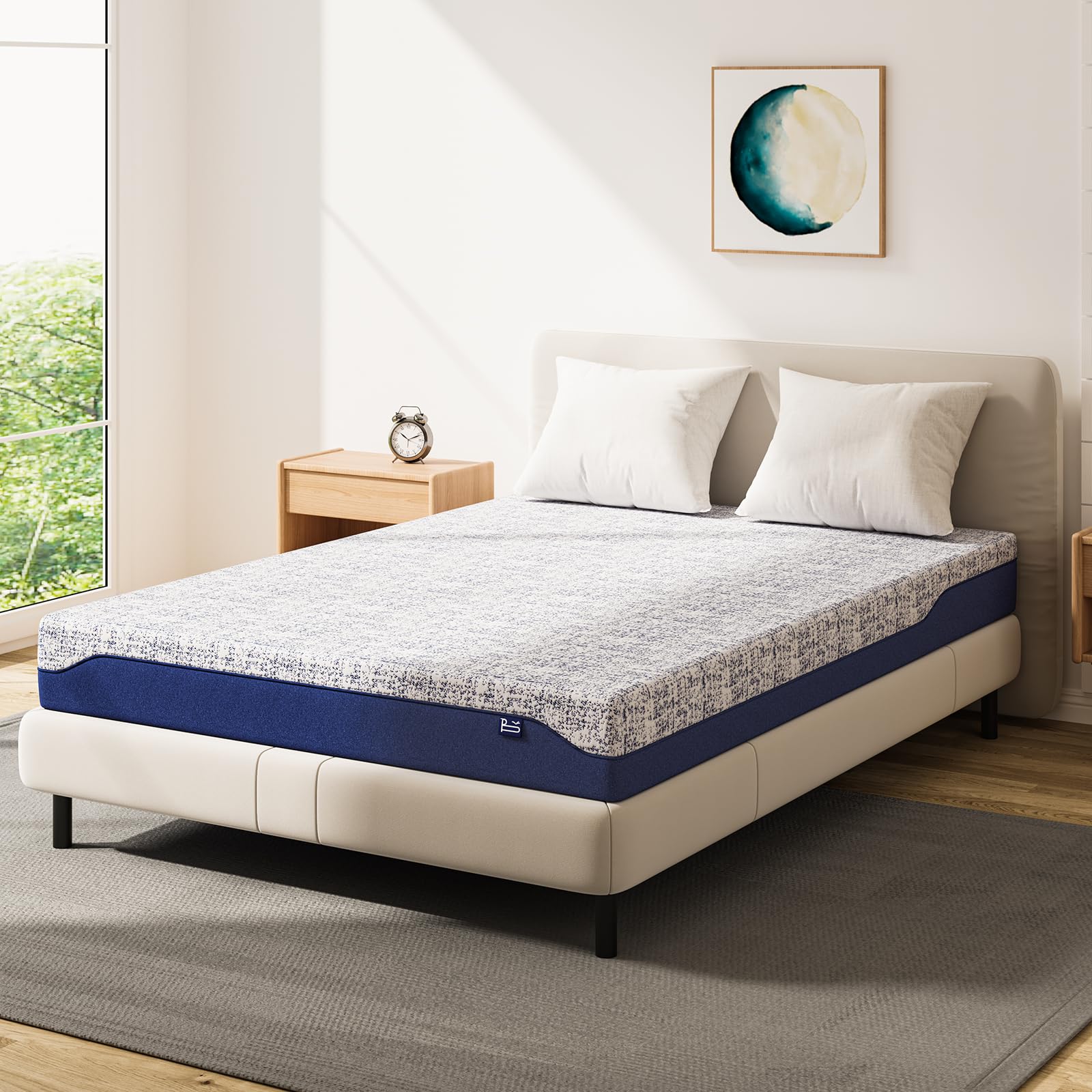 BedStory Matratze 90x200 cm, 2 Härtegrade H3-H4 & H5, 20cm hoch, Gel Memoryfoam Kaltschaum 7-Zonen Schaumstoffmatratze mit waschbarem Bezug, Öko-Tex Zertifiziert