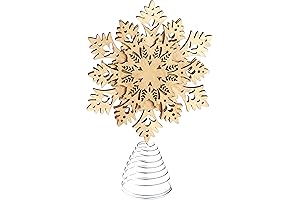 Snowflake Christmas Tree Topper - Natural Tree Topper