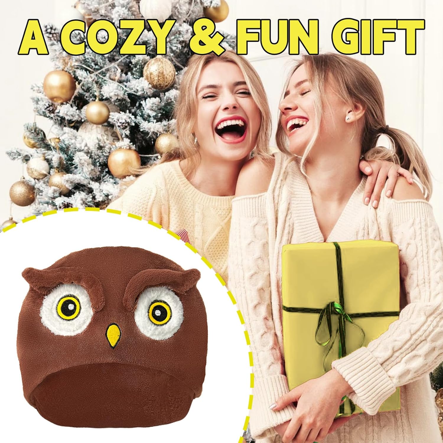 Wearable Blanket Hoodie Adult - Super Soft Animal Blanket with Gloves, Comfortable Warm Gifts for Party Halloween Christmas - Image 6