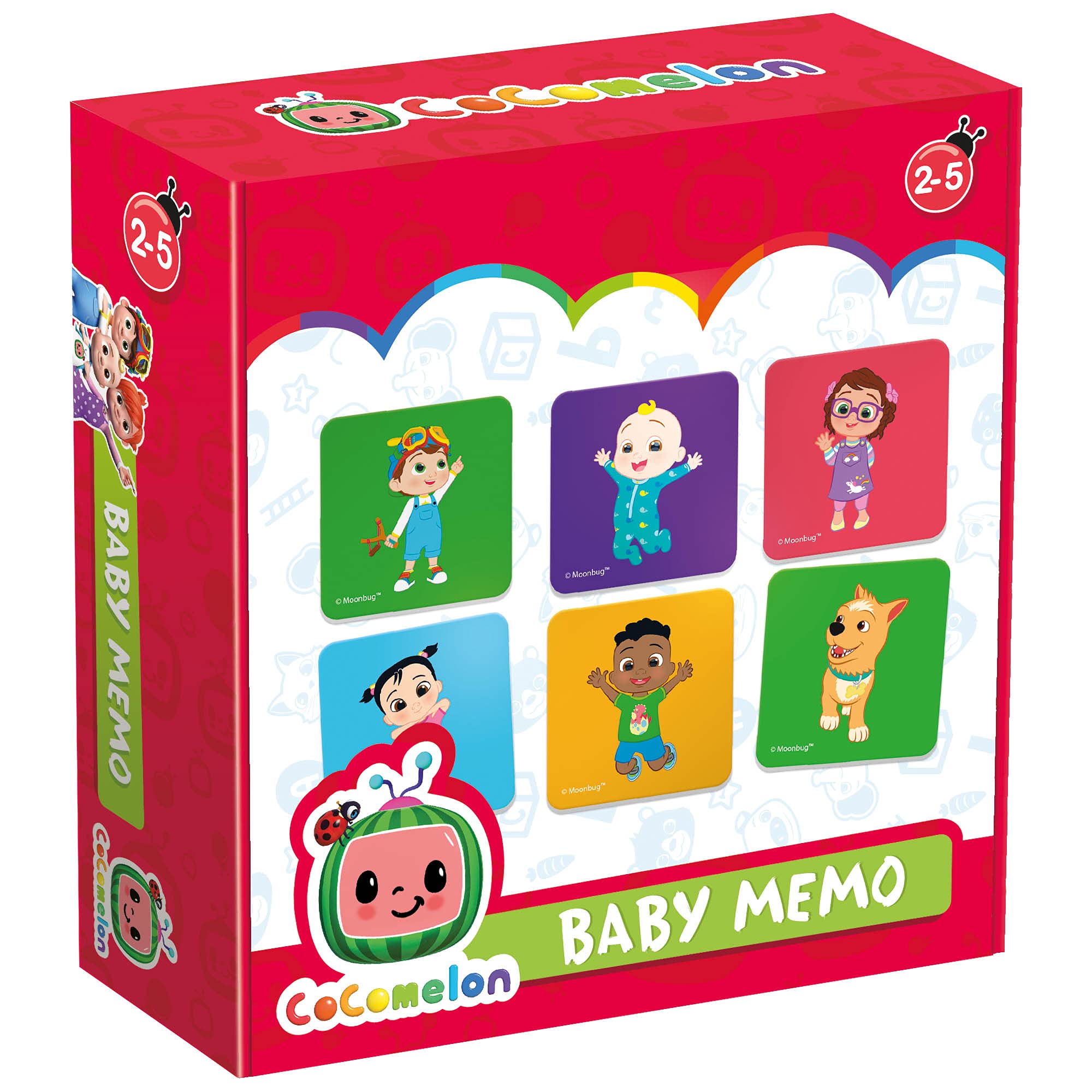 HEADU | CoComelon Baby Memo - 50 large cards to develop memory skills | Educational Games & Puzzles | Ages 2-5 years