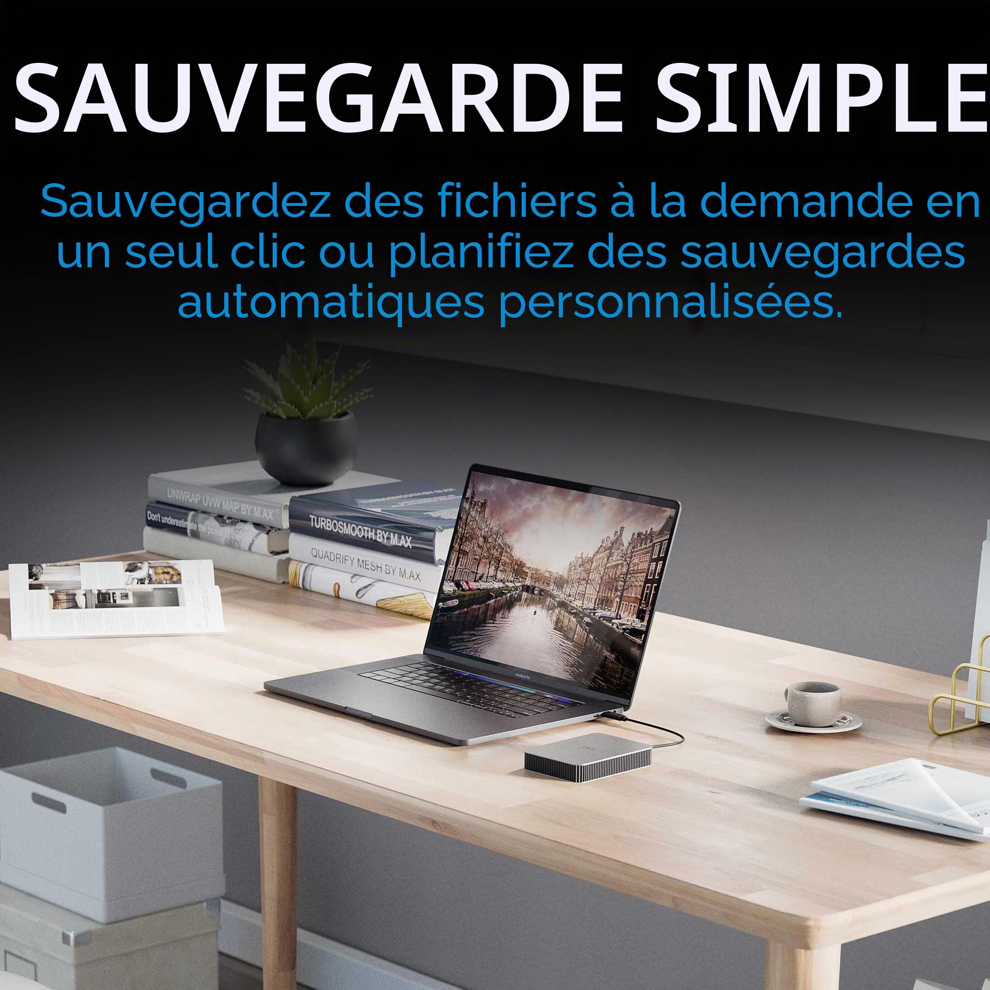 LaCie 5ToMobile Drive Secure | USB-C (STLR5000400) | HDD portable premium, chiffrement par mot de passe 5Gbps. Essai Adobe CC. Garantie 3 ans + Rescue