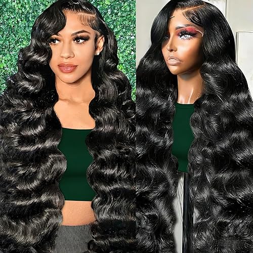 Vista 17 de ITODAY Pelucas de cabello humano ondulado con encaje frontal de 13 x 6 pulgadas, predepiladas, 26 pulgadas, densidad del 200%, pelucas de cabello