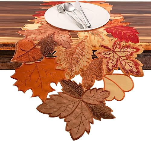 Camino de mesa de Halloween, camino de mesa de calabaza, negro, 13 x 108 pulgadas