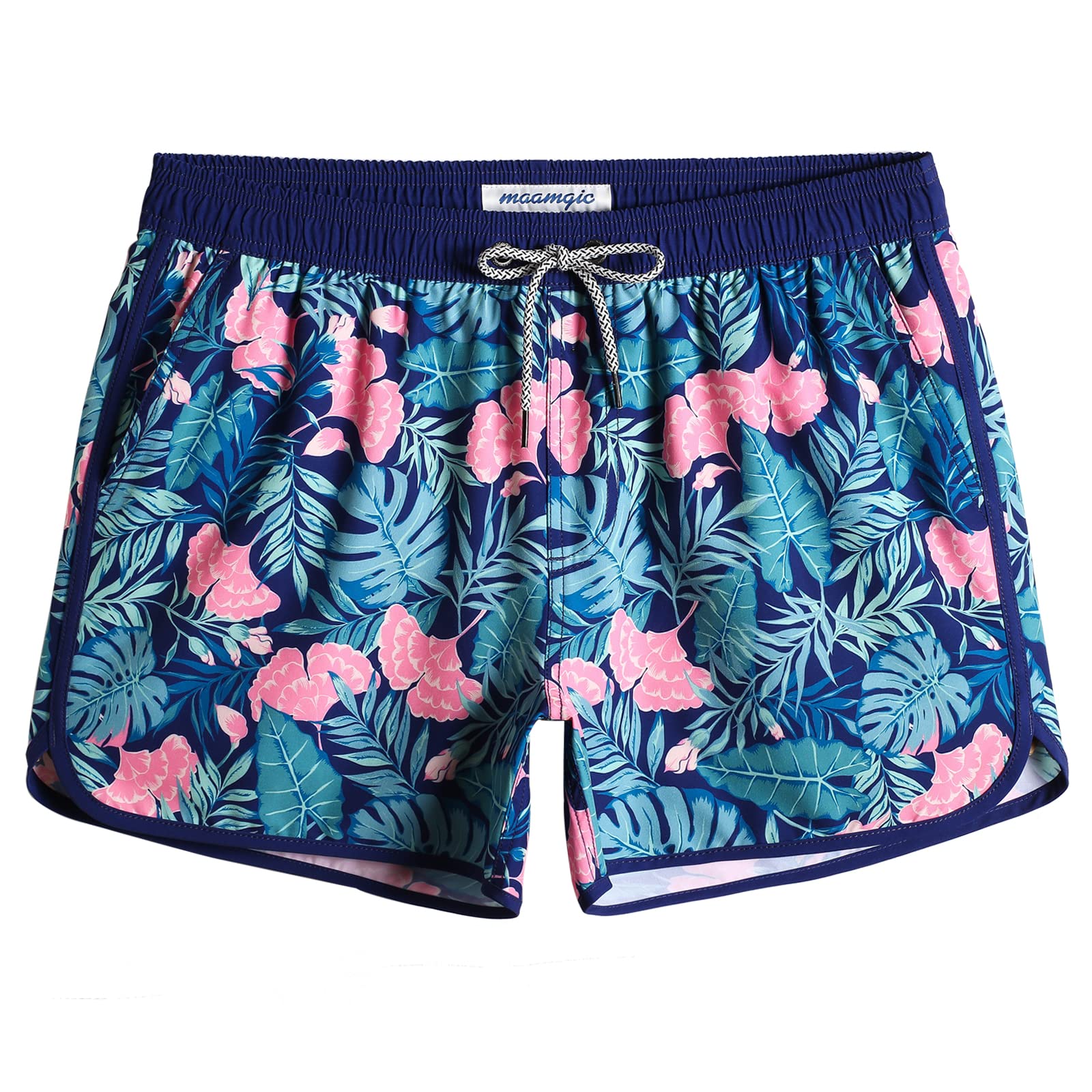 MaaMgic Bañador Hombre de Natación Secado Rápido Interior de Malla Pantalones Cortos d'Aire Vintage 80s 90s — view 22