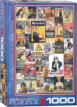 EuroGraphics World War I & II Vintage Posters 1000-Piece Puzzle, 19.25"" x 26.5"""