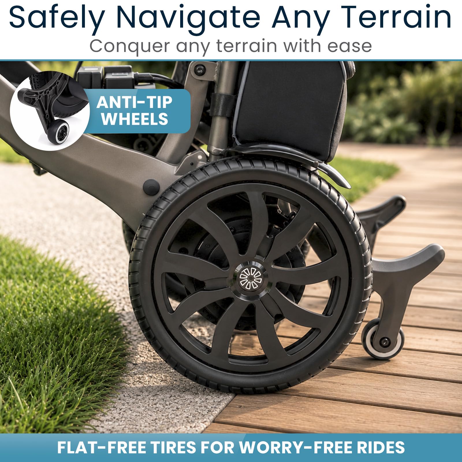 Lightweight Electric Wheelchair - Vive Airframe -8 Lightweight Electric Wheelchair - Vive Airframe -8