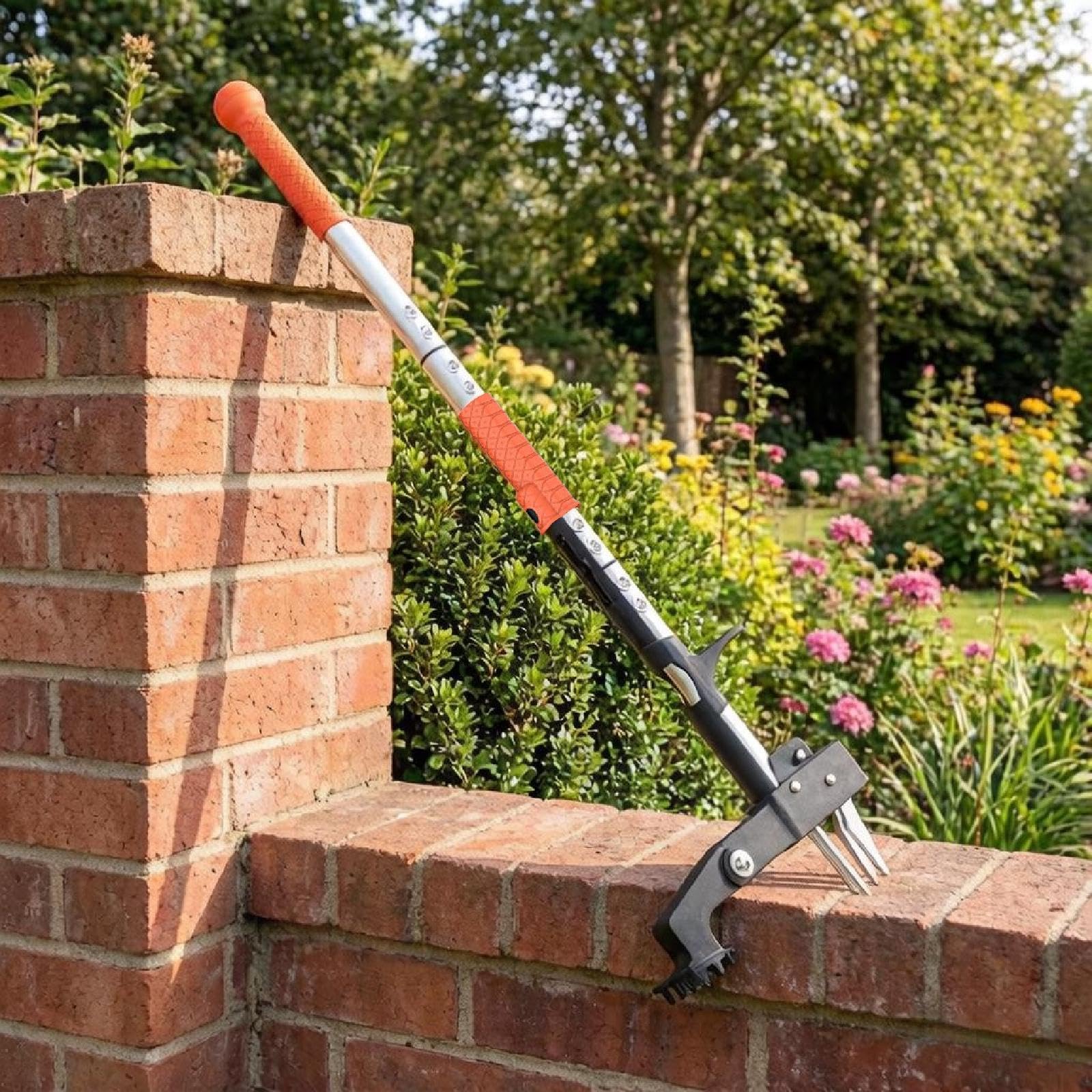 Unkrautstecher zum Aufstellen, Garten-Unkrautentferner, robuste, langer Griff für Blumenbeete, Gartenarbeit, Wurzelentfernung