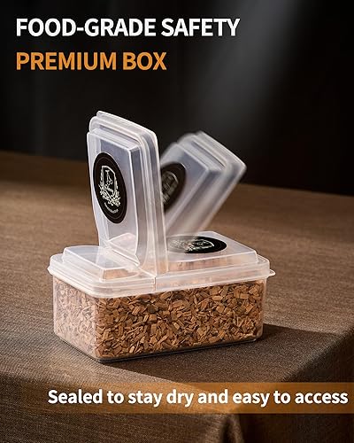 Miniatura 4 de Chips de roble de 5 onzas para ahumar, chips de madera para ahumar cócteles, chips de ahumador saborizados para la antigüedad, whisky, bourbon,