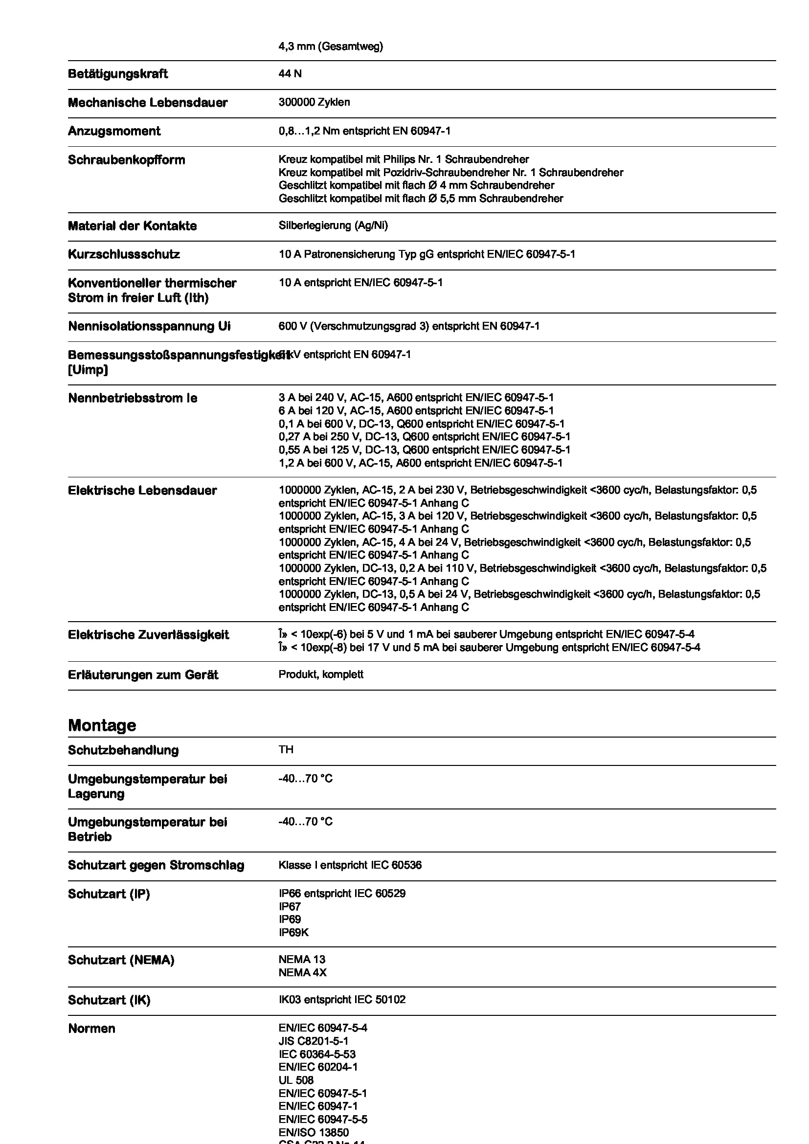 Schneider Electric XB4BS9445 Pulsador Parada de Emergencia Diámetro 22, Cabeza Redonda Diámetro 40, Liberación Llave, Rojo