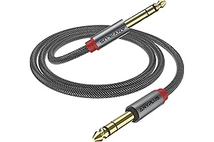 1/4 inch Guitar Instrument Cable 3.3ft 1m-2pack