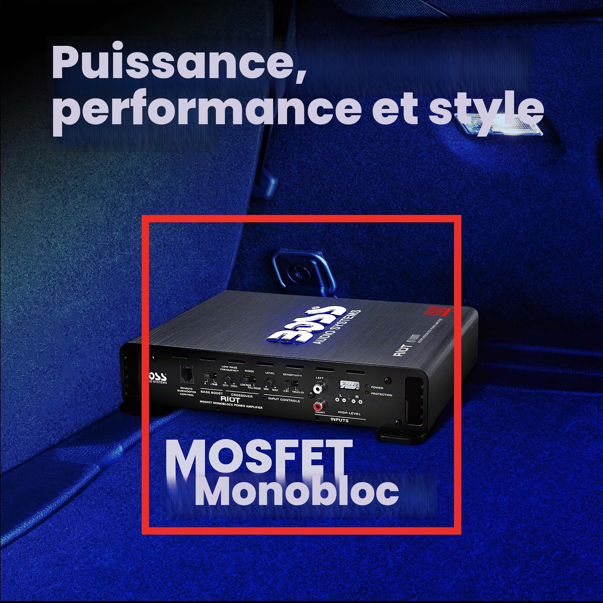 Boss Audio Systems R1100M Caisson de basses Noir