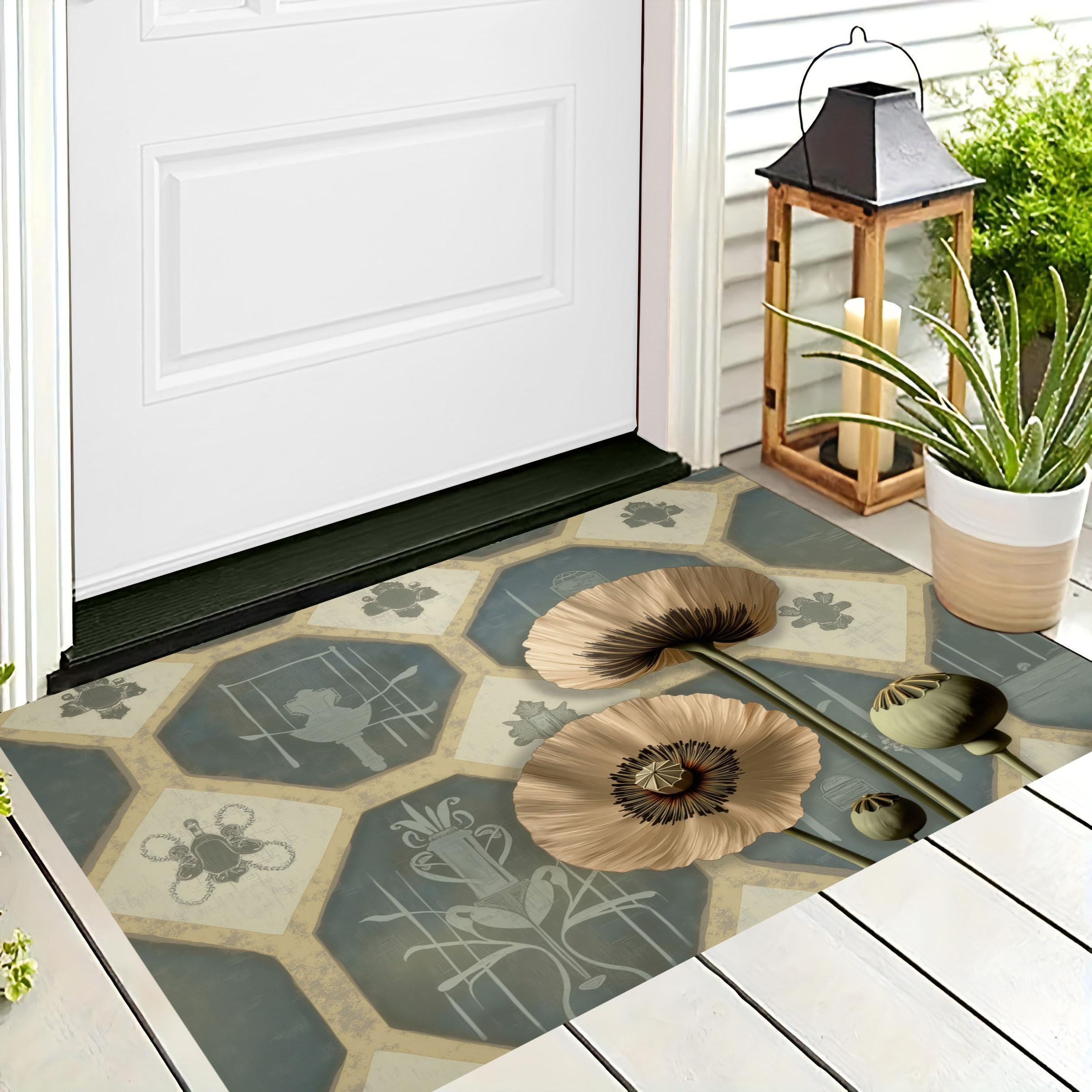Paillasson lavable en machine tapis entrée intérieur doux