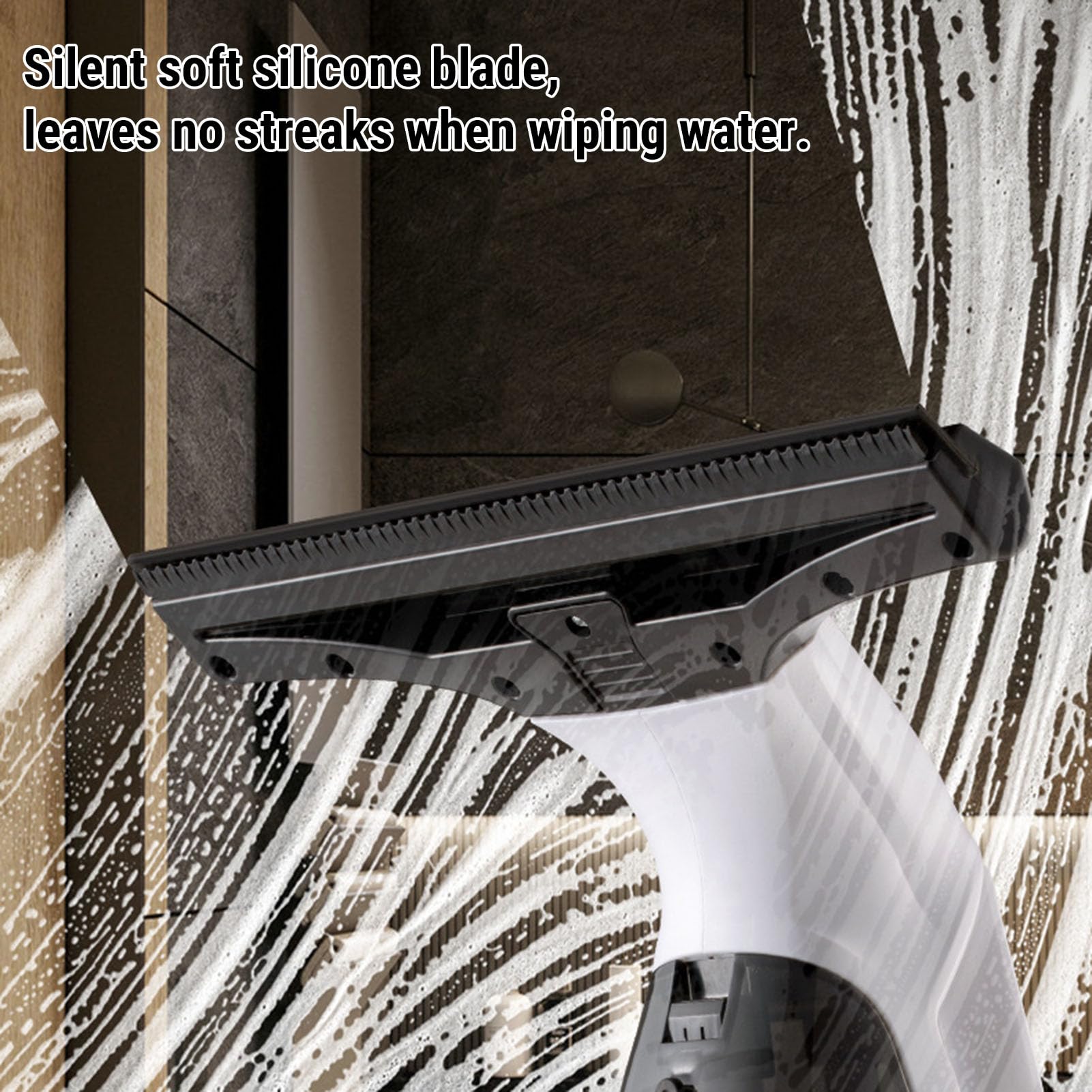 Asixxsix 1200 Pa und 2000 MAh Wiederaufladbarer Fenstersauger, Kabellos, mit 11-Zoll-Klinge, Elektrisches Fensterreinigungsgerät, Zum Sprühen, Wischen und Staubsaugen von Glas