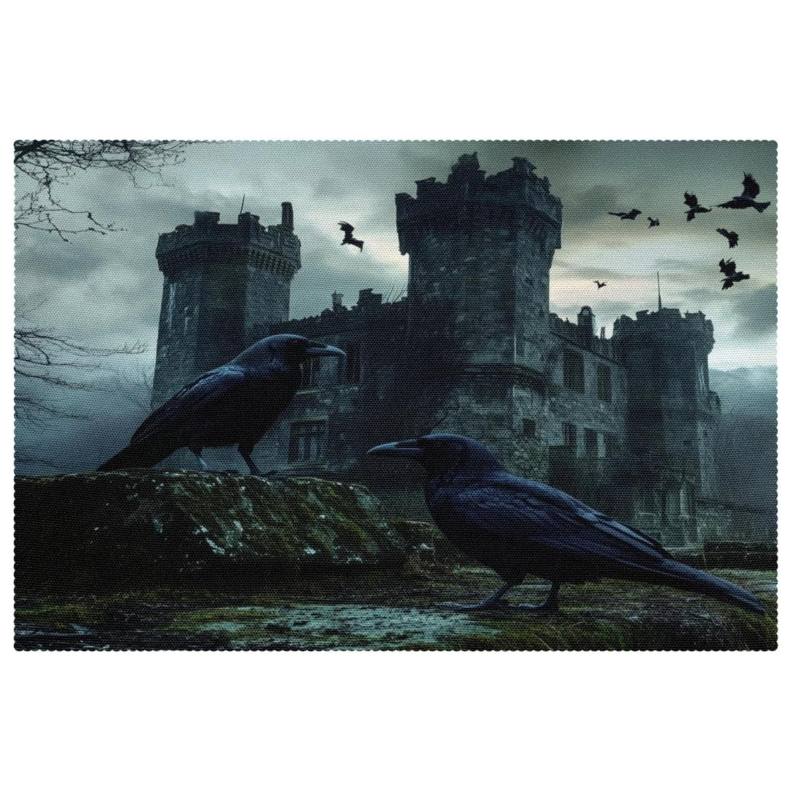 Set de table pour table de salle à manger Black Crows lot de 6