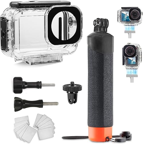 FitStill Funda impermeable subacuática de 196 pies196.9 ft con interfaz magnética de liberación rápida compatible con DJI Osmo Action 5 Pro Action 4