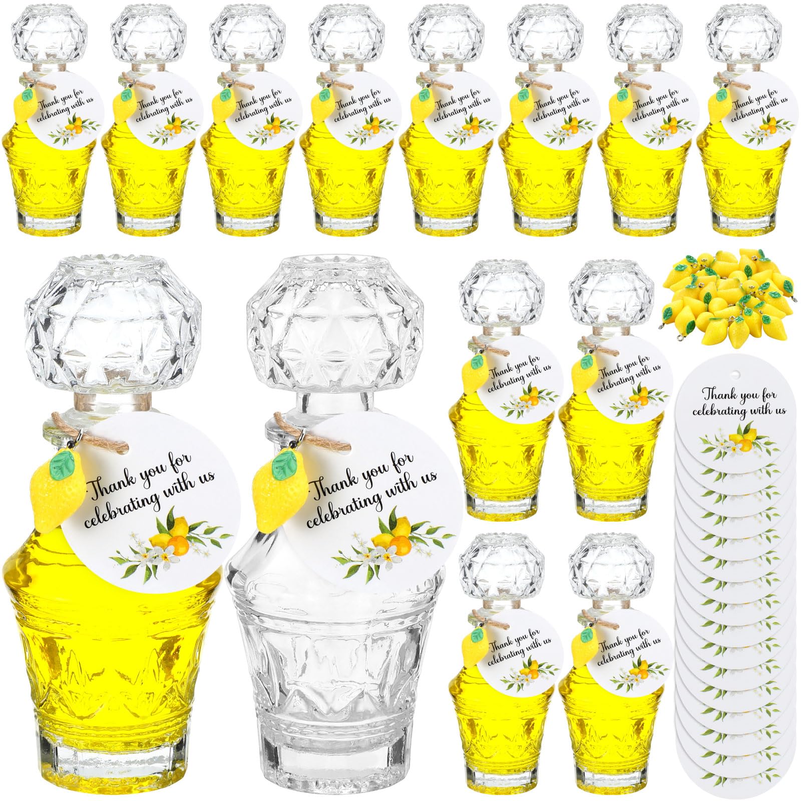 Bouteilles en verre Limoncello avec étiquettes Chuangdi, cadeau d'invités idéal