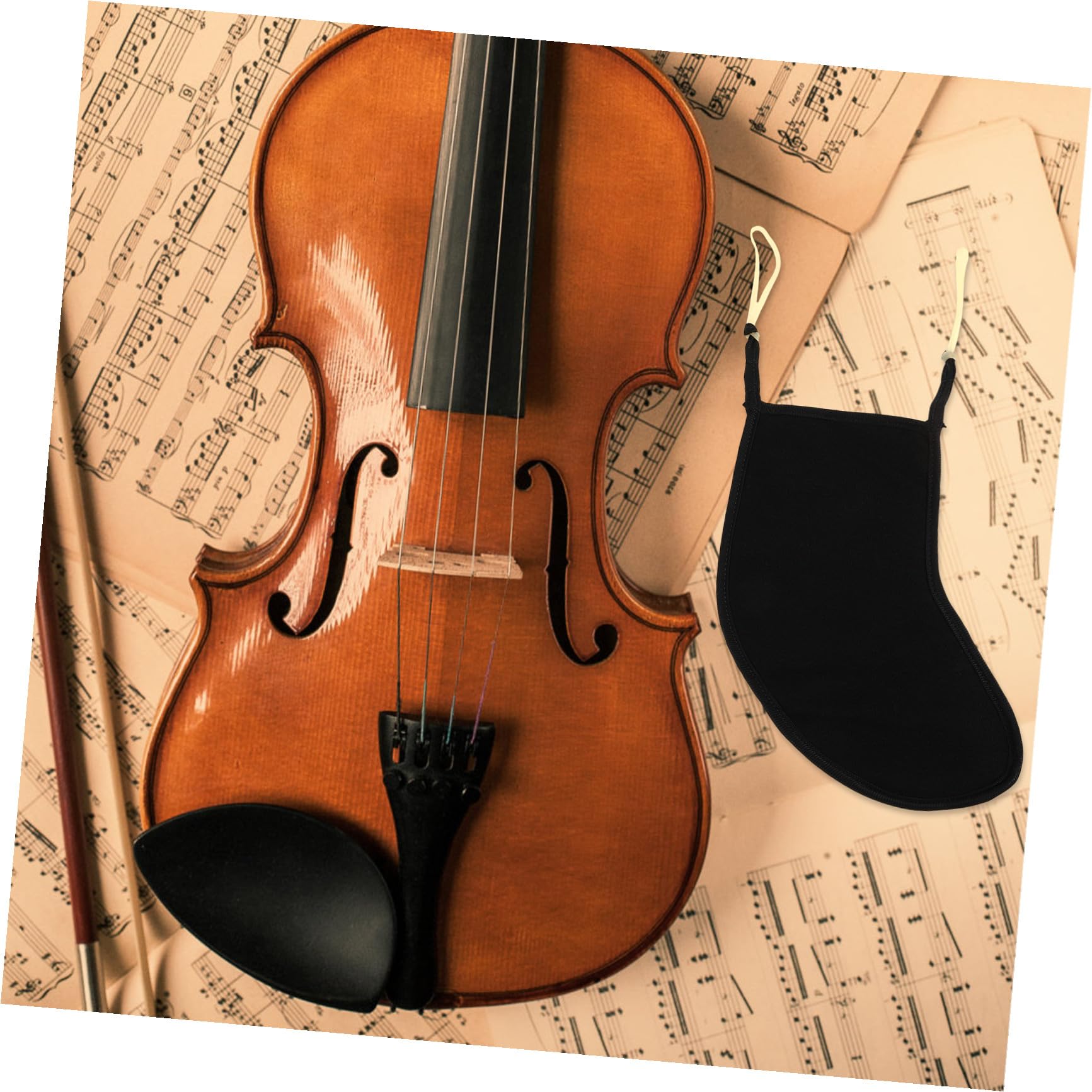 Beavorty Almohadilla de Mentonera para Violín Cómoda y Acolchada, Accesorio Esencial para Violines Diseño Ergonómico y Material Resistente para Mayor Durabilidad Varios estilos