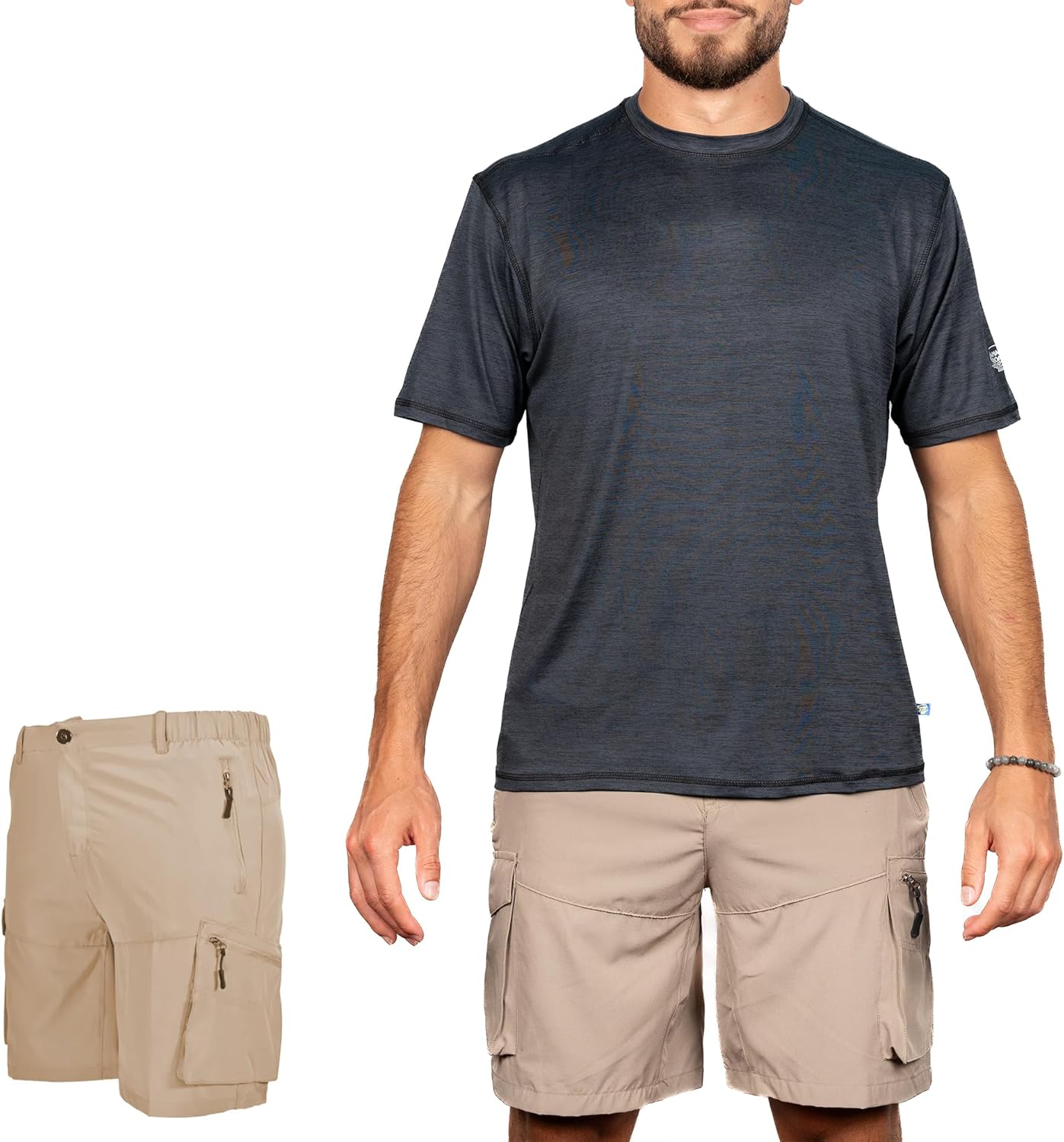 Banana Boat Men's UV Protection Cargo Shorts for Men with Pockets