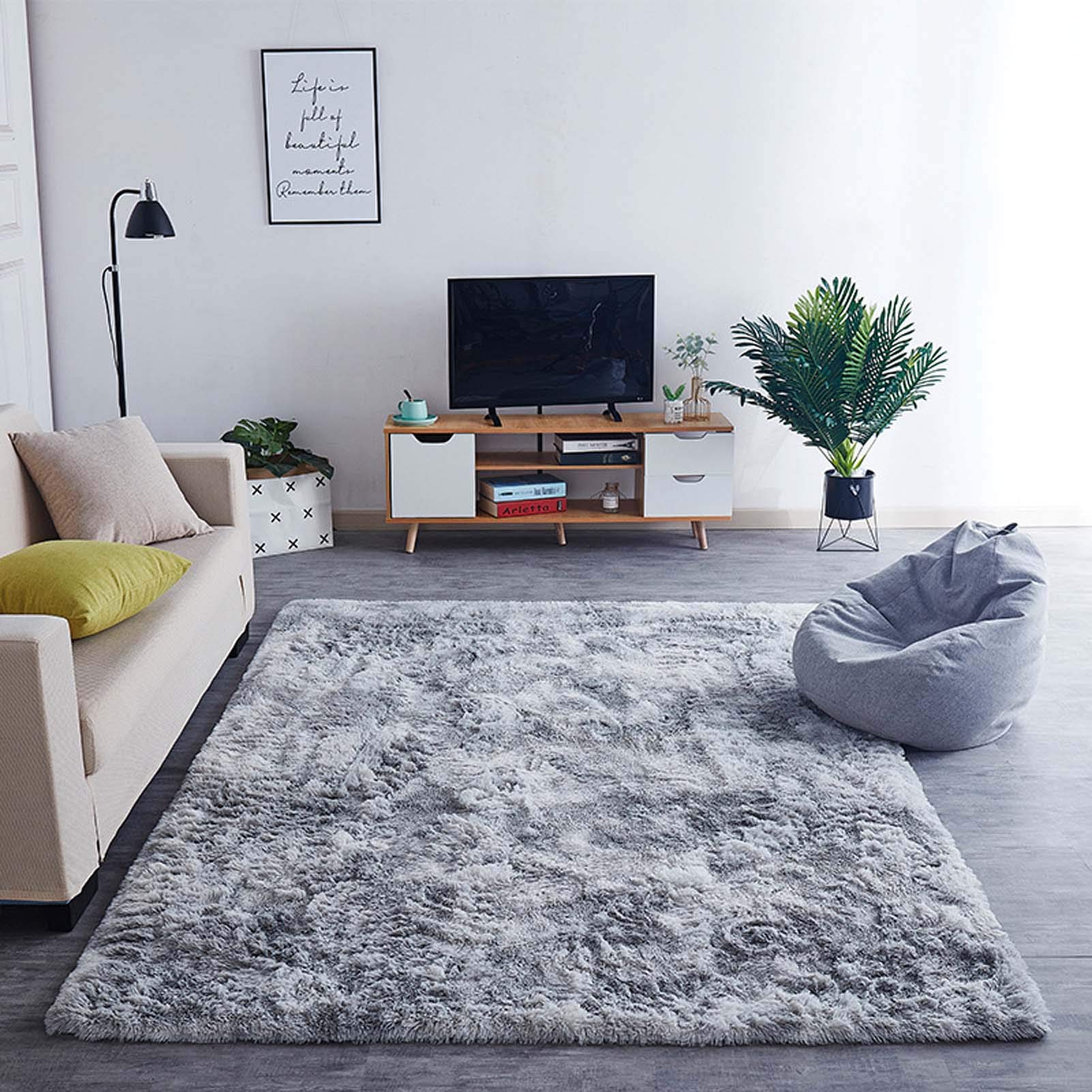 120x160cm Ultra miękki, puszysty dywan do sypialni, wygodne, puszyste dywany, sztuczne futro, odpowiednie na podłogę, sofę, salon, dekoracyjne dywany