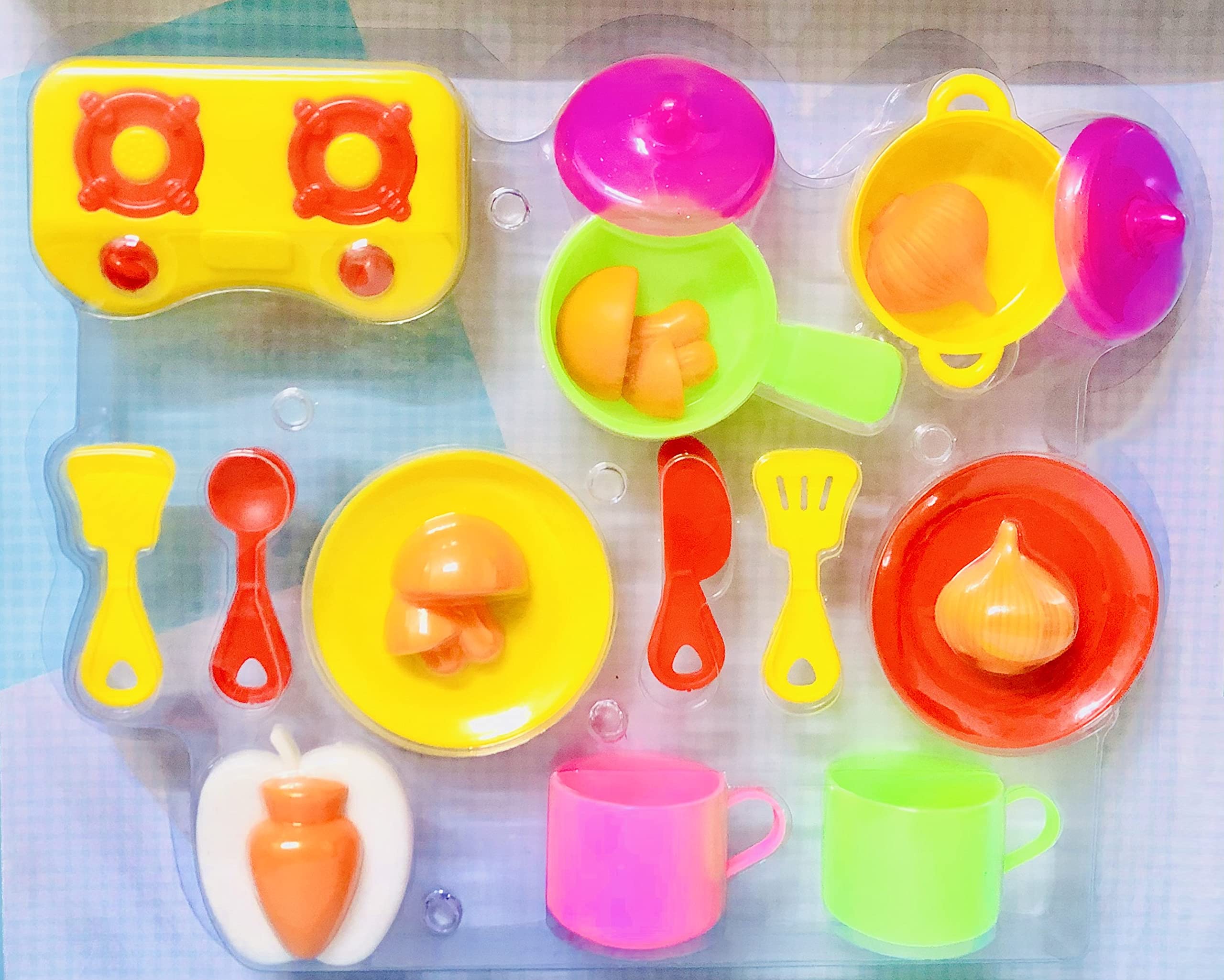 Blossom 21PCs Pretend Play Kitchen Set with Food Toy for Kids Non Toxic BPA Free Material Cooking Set for Girls and Boys Role Play Game - Multicolor (B07FLTRWKQ) Amazon Price History, Amazon Price Tracker