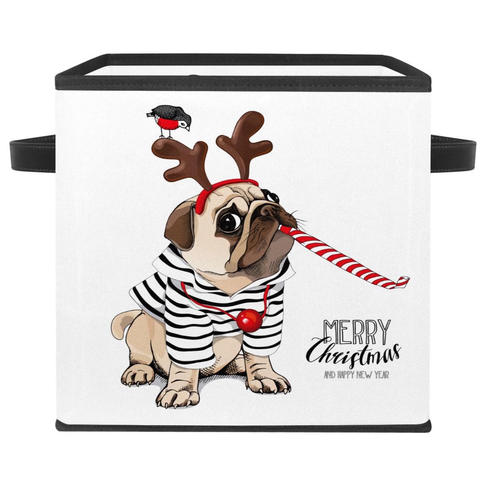 Boîte de rangement pliable Carlin de Noël pour organiser la chambre