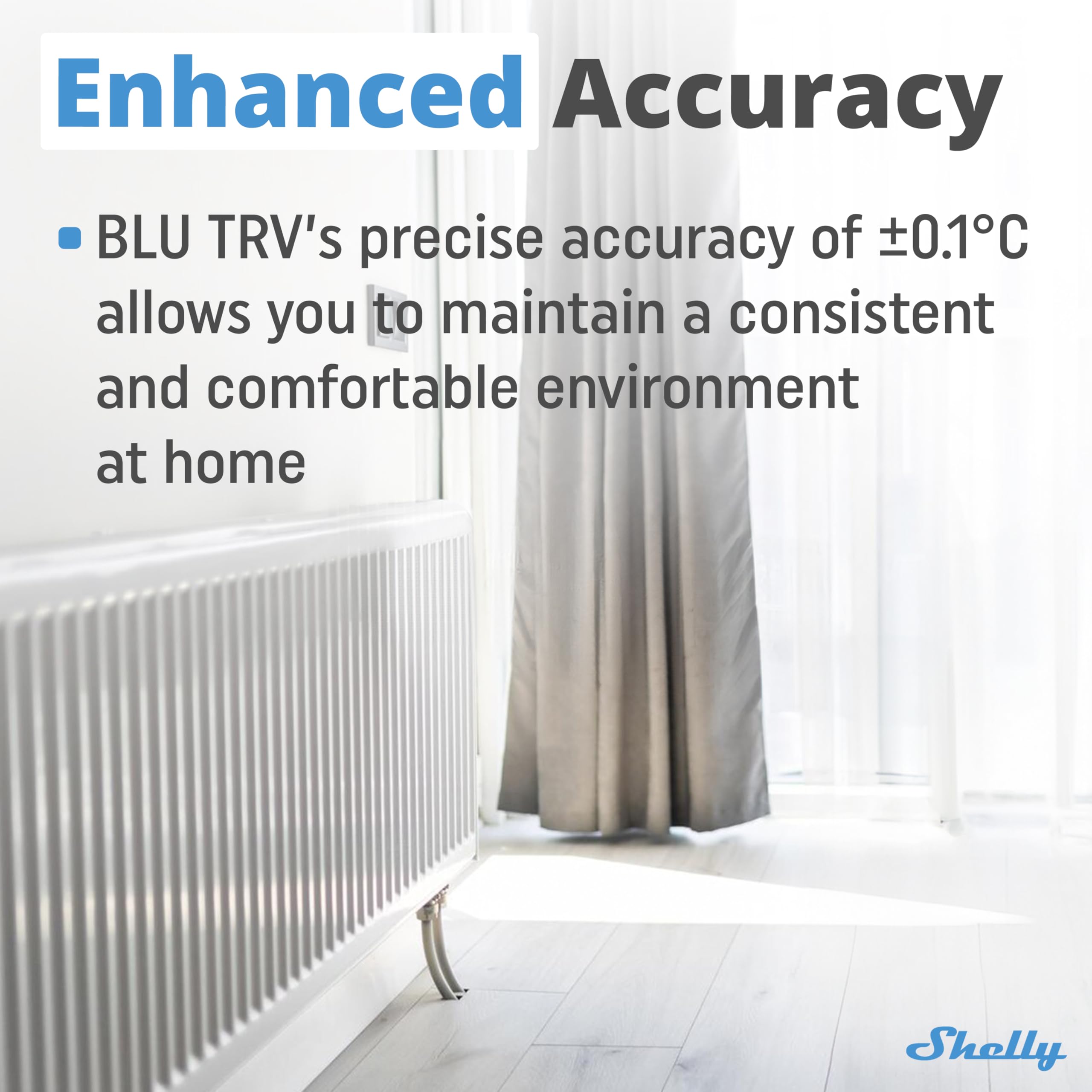 Shelly Blu TRV & Shelly Blu Gateway Gen3- Inteligentny Termostat Grzejnikowy, Precyzyjna Kontrola Temperatury, Obrotowy Ekran, Długotrwałe Baterie, Bluetooth Do Wi-FI Gateway W Zestawie