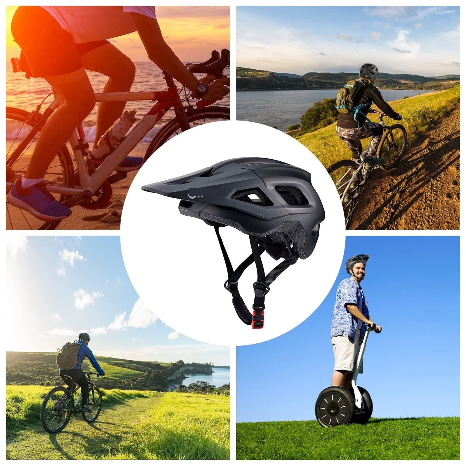 Sportowy Kask Rowerowy Kask Rowerowy, Skuter, Deskorolka, Lekki Kask Rowerowy Górski, Odpowiedni Do Jazdy Na Rowerze Na Świeżym Powietrzu dla kobiet i mężczyzn