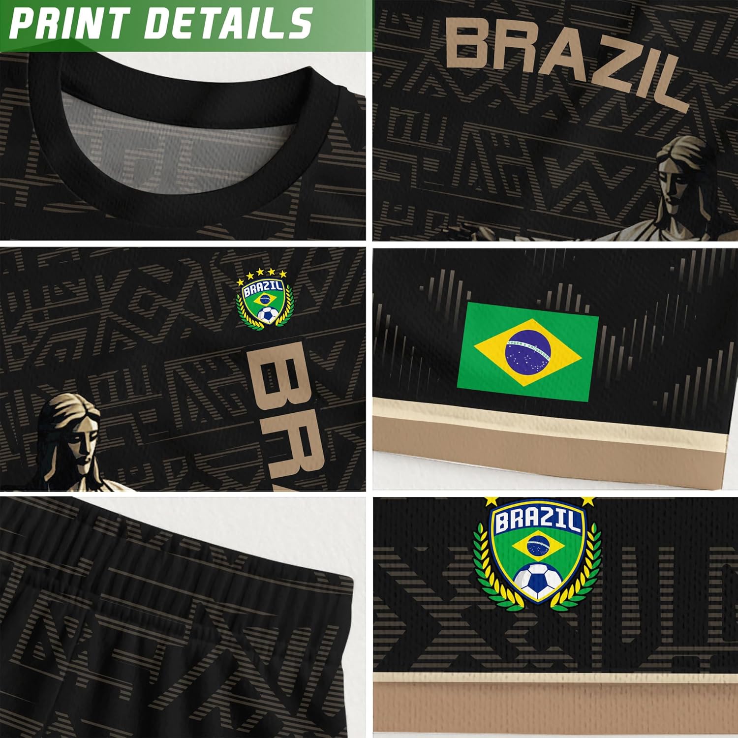 Brazil Soccer Jersey Kid, Brazilian Soccer Jerseys Boys Girls Youth, Youth Brazilian Soccer Jersey