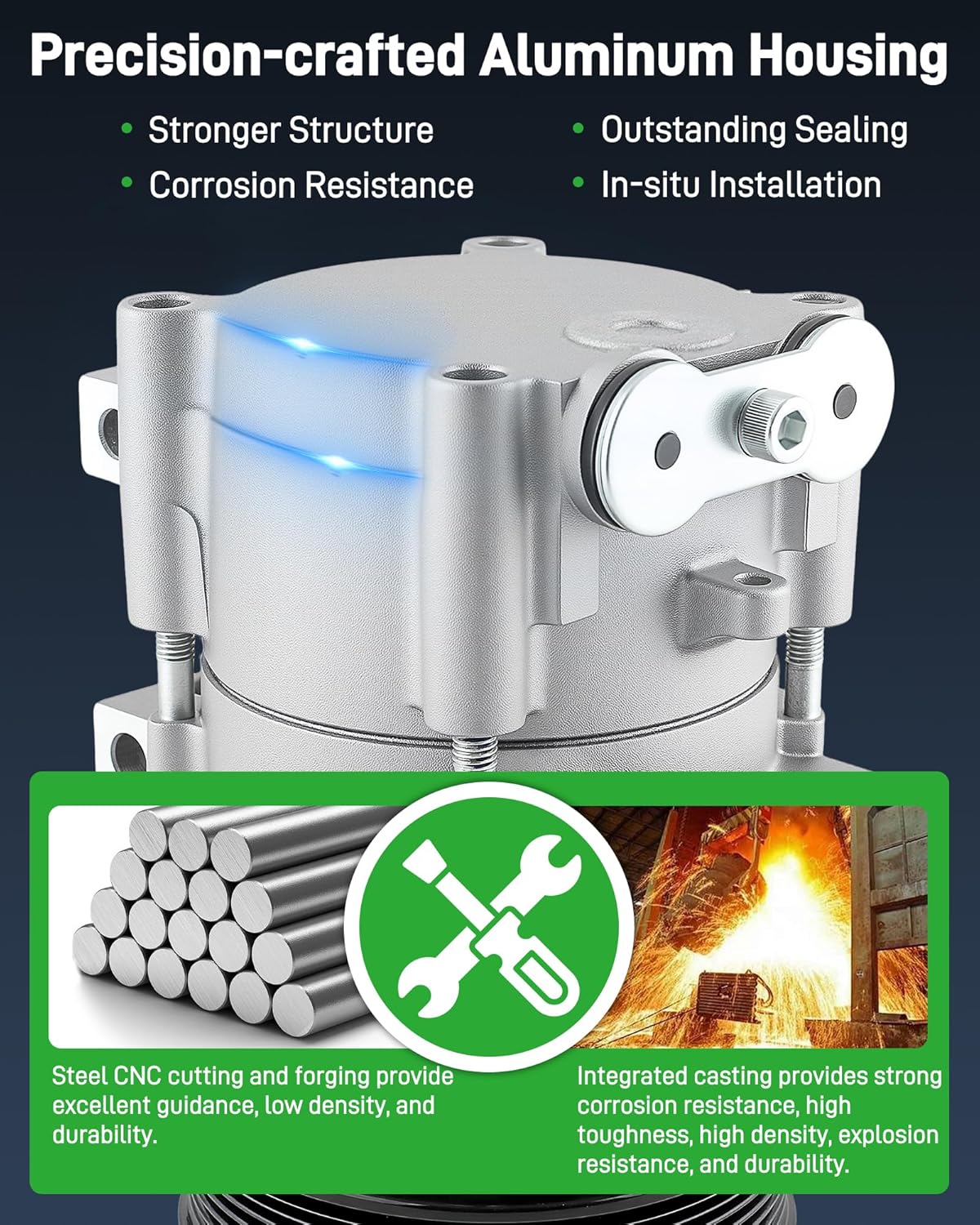 Air Conditioner AC Compressor Fit for Ford Contour (1995-2000), Escape (2001-2007), Mystique, for Mercury Cougar Mariner, for Mazda Tribute (2001-2006). Replace 4L3Z19703BA, 88919227