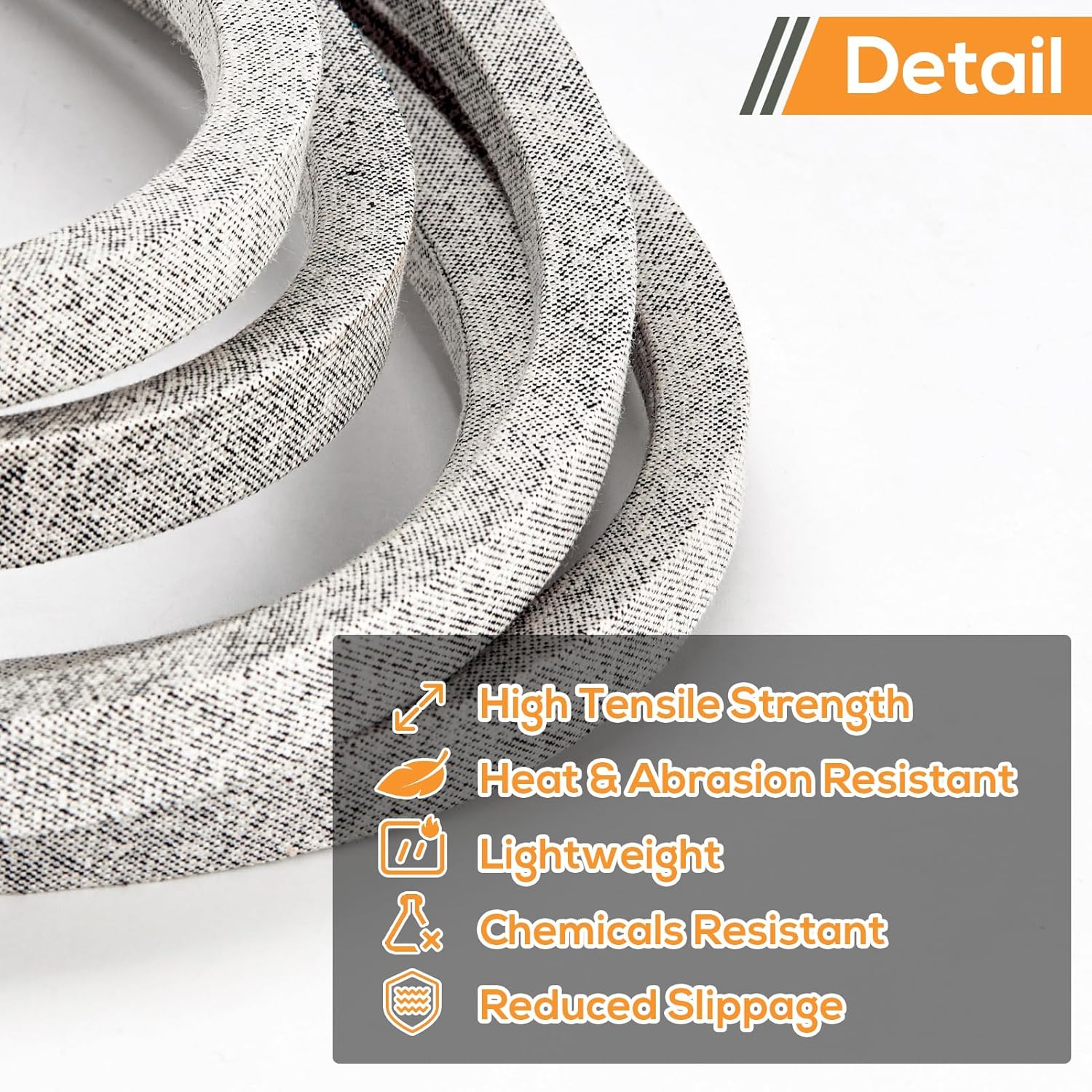 Lawn Mower Deck Belt 07200023 Replacement for 52" Deck Compatible with Ariens Zoom,Zoom XL,IKON,Drive Belt Compatible with Gravely ZT X & ZTXL Series,Length 145.5"