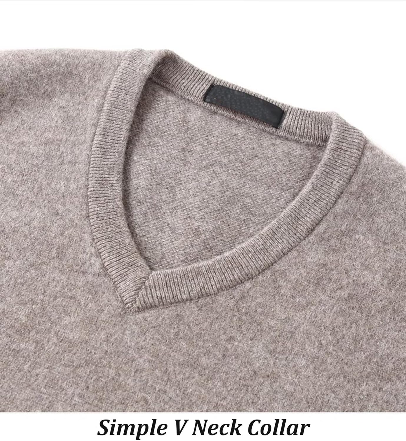 Men's 100% Cashmere Gilets Sweater V Neck Gentleman Sleeveless Knitted Cardigan Pullover Business Vest