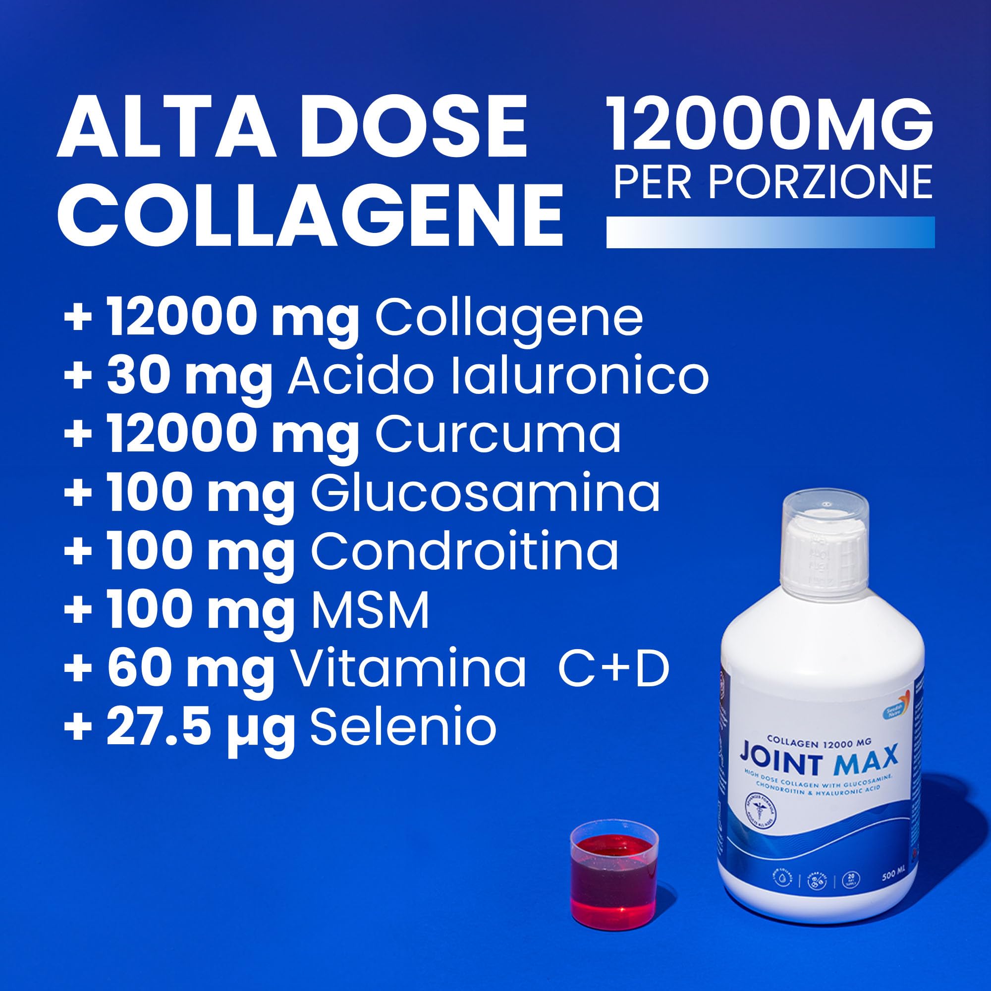Swedish Nutra Joint Max 12.000 mg, 500 ml x 3, 60 giorni