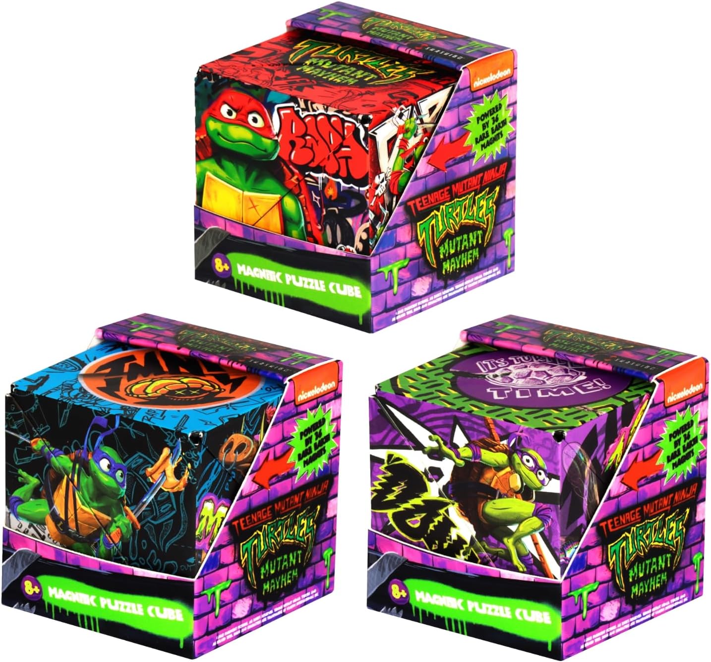 SHASHIBO Teenage Mutant Ninja Turtles Shape Shifting Box - Raphael Series 2 + Leo Series 1 + Donnie Series 1