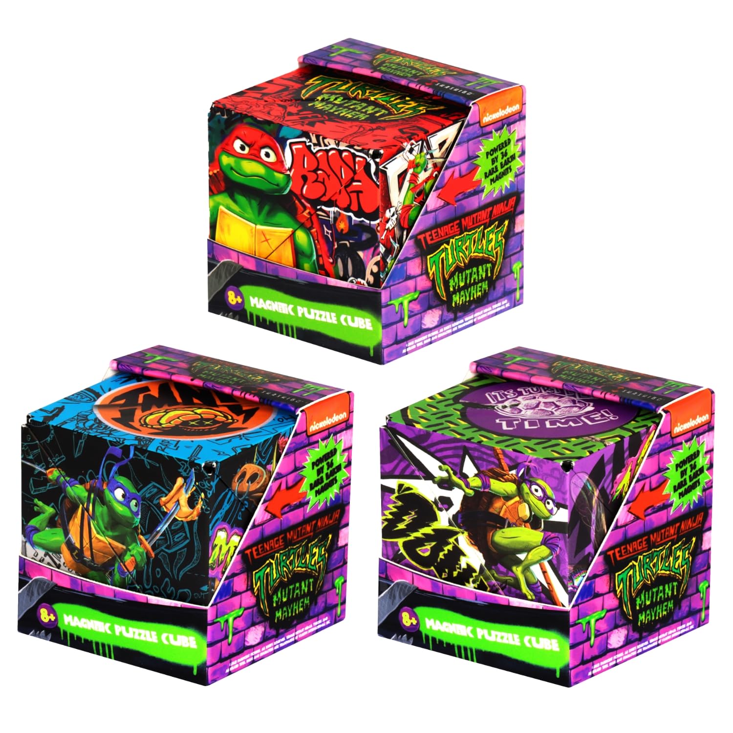 SHASHIBO Teenage Mutant Ninja Turtles Shape Shifting Box - Raphael Series 2 + Leo Series 1 + Donnie Series 1