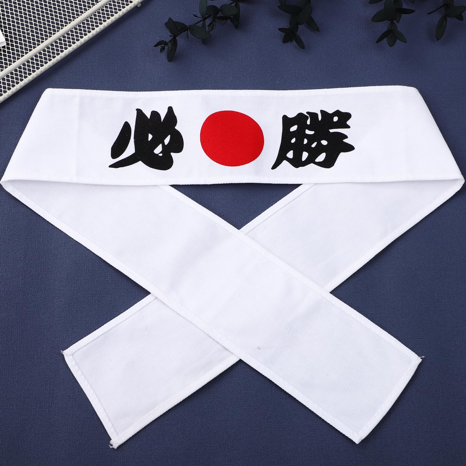 minkissy Giapponese Fascia Bushido Hachimaki Fascia Ninja Arti Marziali (Deve Vincere) Da Corsa Da Fasce Per Unisex Adulto Per Karate Sport Cosplay Fornitura