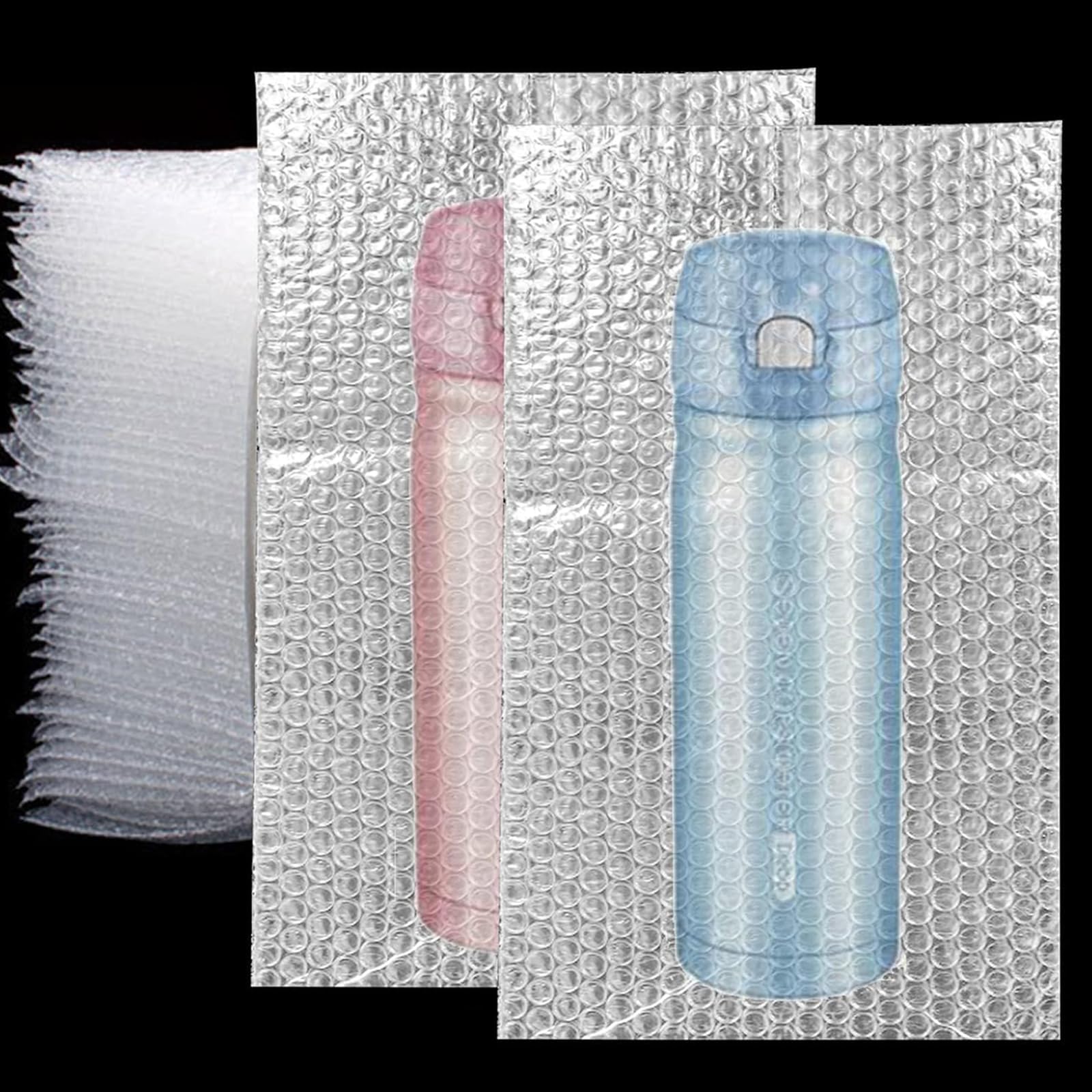 50Pcs Clear Bubble Out Bags, 10”x14” Bubble Pouches Bags for Shipping, Double Wall Bubble Cushioning Wrap Pouches for Moving Packaging Storage Fragile China Dishes Electronic Item