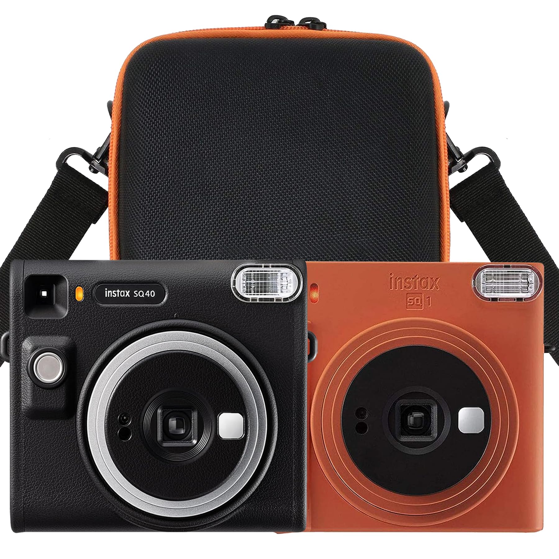 Aenllosi Viaggio Borsa Custodia Rigida per instax SQUARE SQ40/instax SQUARE SQ1 (Arancia,unico caso)