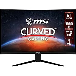 MSI G273CQ - Monitor Curvo Gaming de 27" WQHD (2560 x 1440) Panel VA, 170Hz / 1ms, AMD FreeSync Premium, HDR Ready, Curvatura 1500R, Color Negro