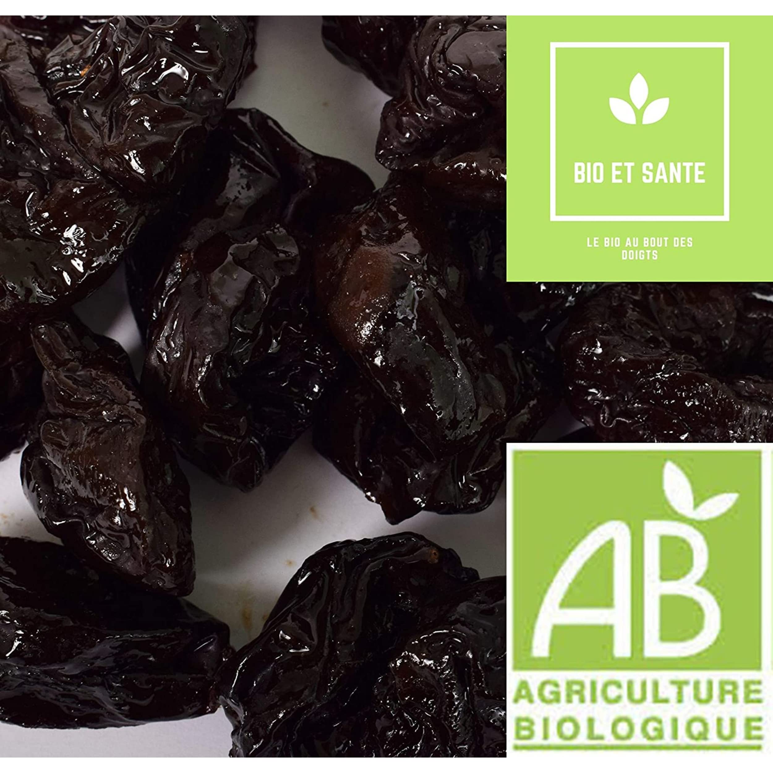 Pruneaux D'Agen Denoyautés Naturels Bio De Qualité Extra, 1 Kg, Fruit Sec Energétique Pour Votre Apport En Vitamines et Minéraux Contribueront aux Bienfaits et à la Santé de Votre Organisme