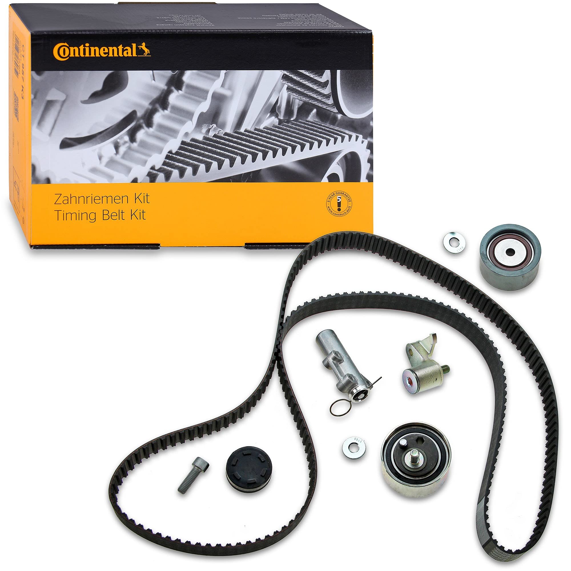 CONTITECH Kit de correa de distribución CT1015K2 Número de dientes: 207 30mm Compatible con AUDI A4 B7 Avant 8ED A4 B6 Avant 8E5 A4 B6 Sedán 8E2 A4 B7 Sedán 8EC, VW Passat B5 GP Variant 3BG, 3B6