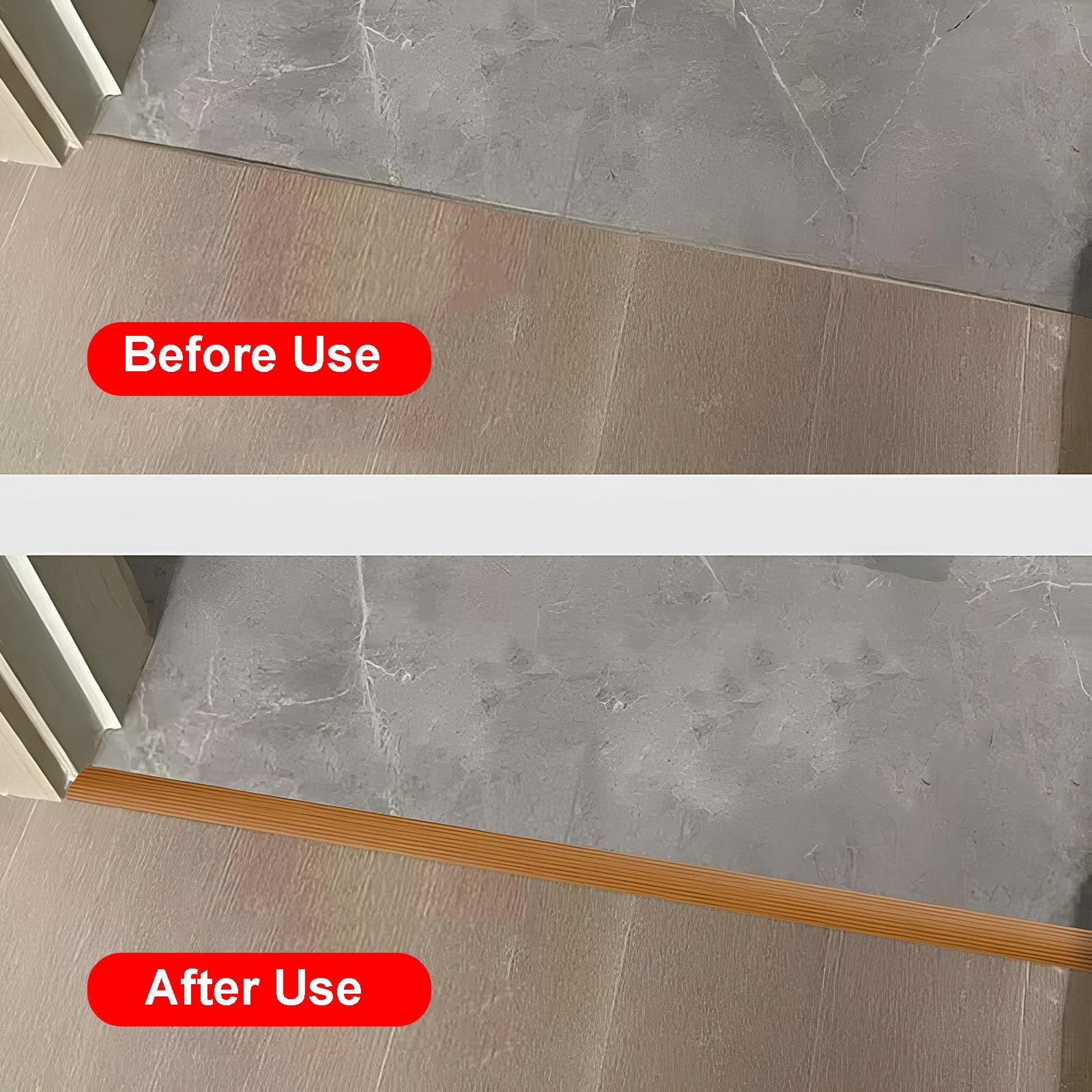 Striscia autoadesiva in vinile per pavimenti, 100 cm, con venature del legno marrone, per laminato, strisce di giunzione facili da pulire e soluzione decorativa per la casa