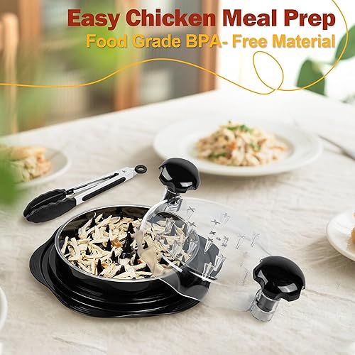 Miniatura 5 de Trituradora grande de pechuga de pollo, máquina trituradora de carne visible para alimentos molidos, pollo, cerdo, carne de res y verduras, mango