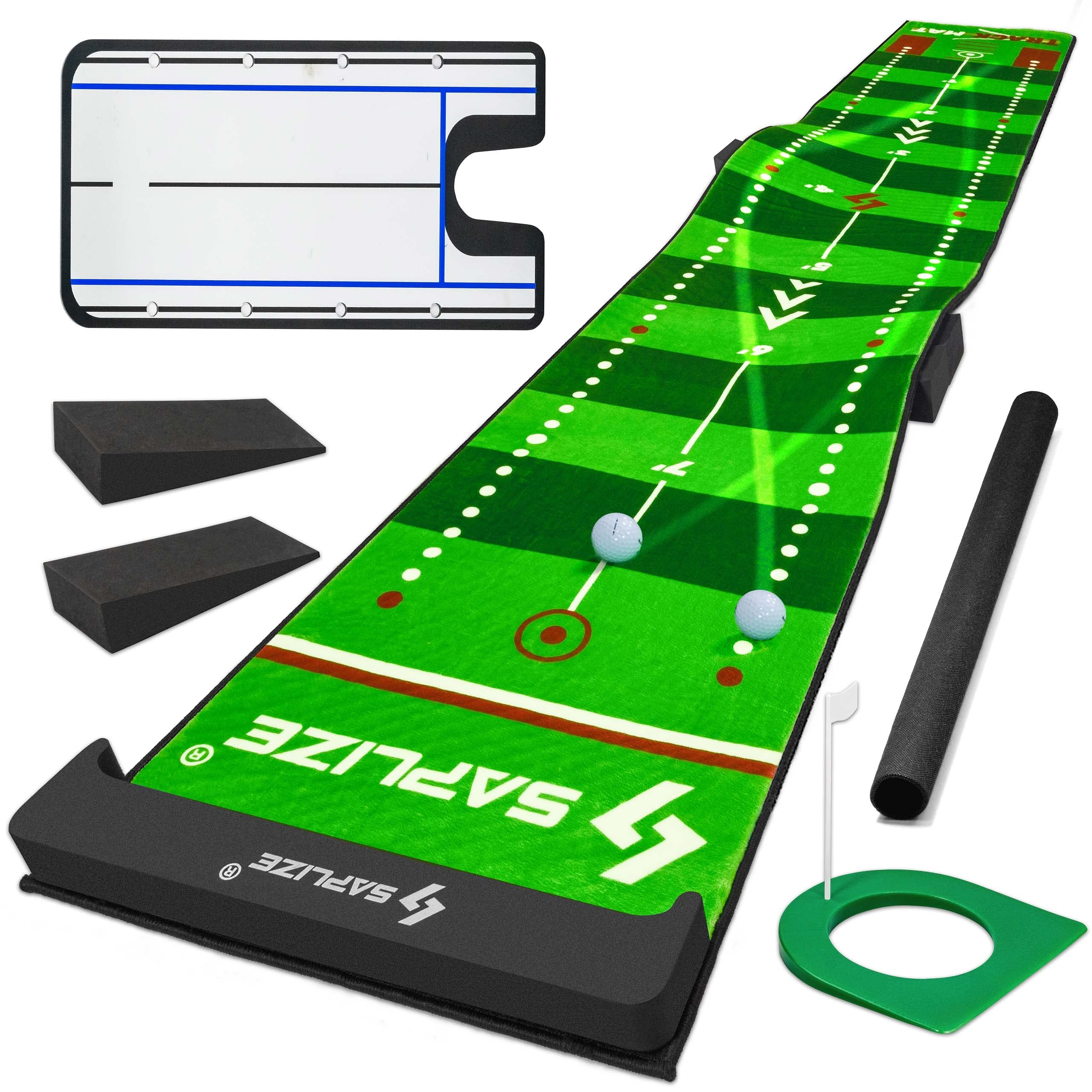 SAPLIZE Golf Putting Mat with Trajectory Tracing