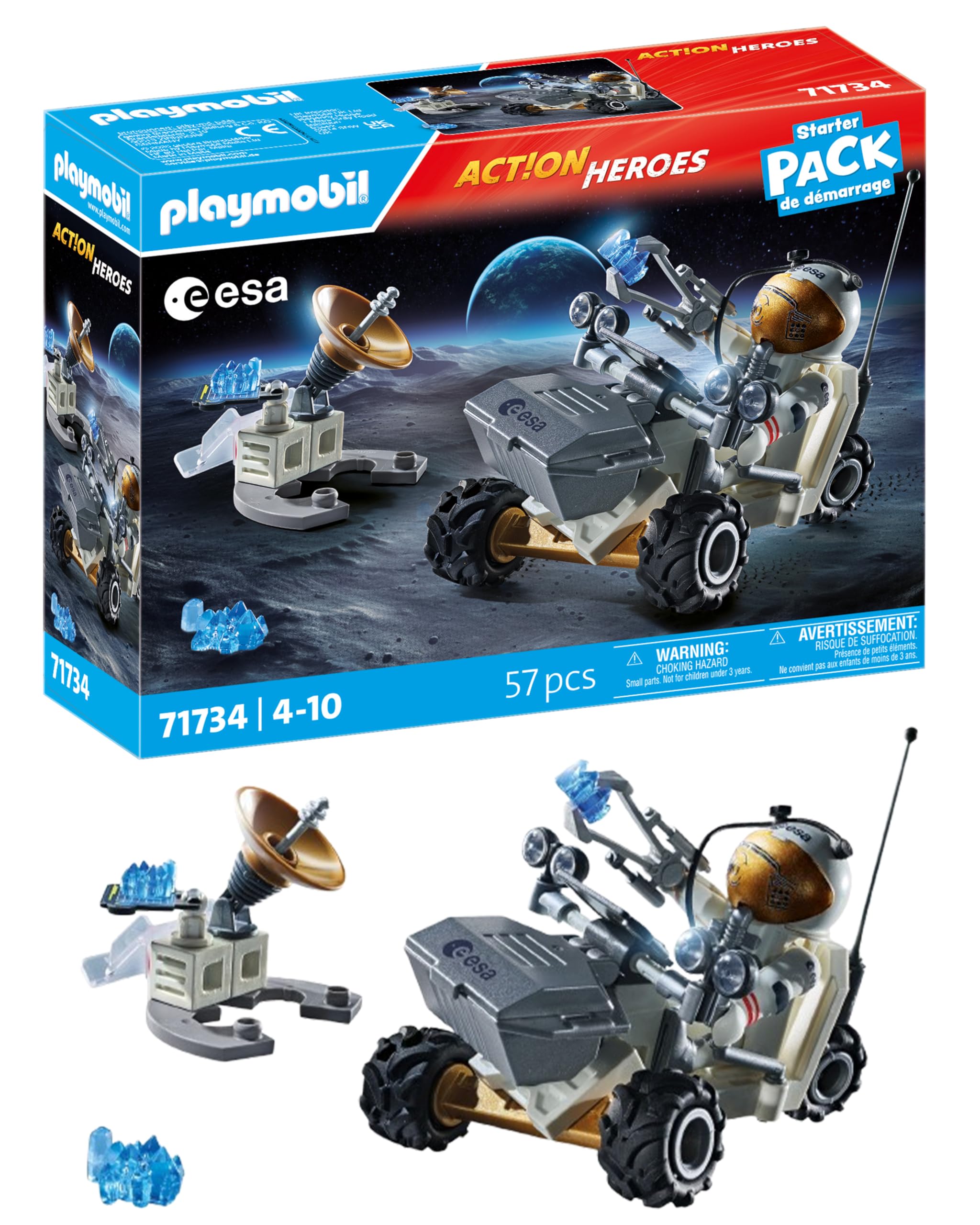 Playmobil | Action Heroes | ESA | Space Mission | Toys for Children aged 4+ | 71734